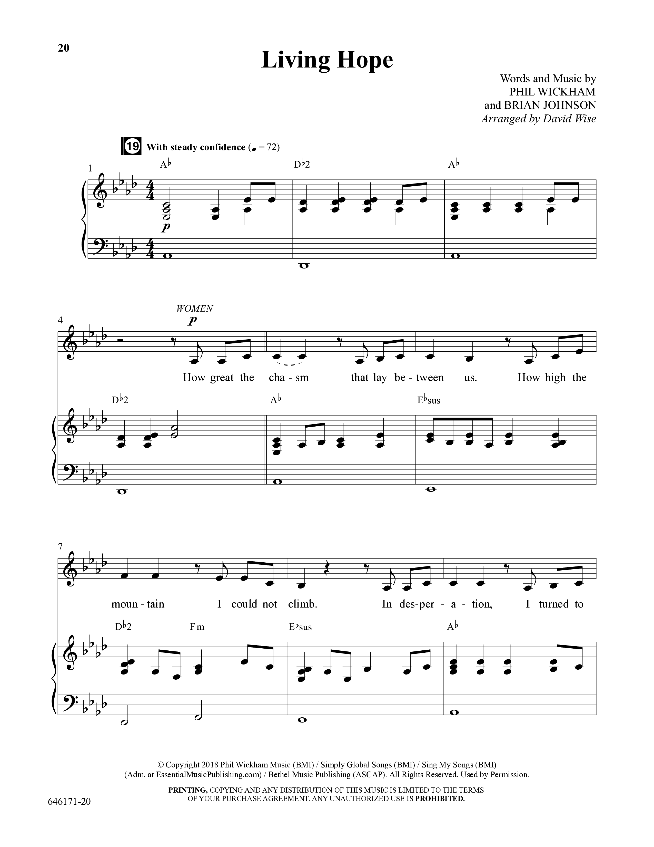 Blended (8 Song Choral Collection) Song 3 (Piano SATB) (Arr. Dale Mathews / Arr. Michael Frazier)