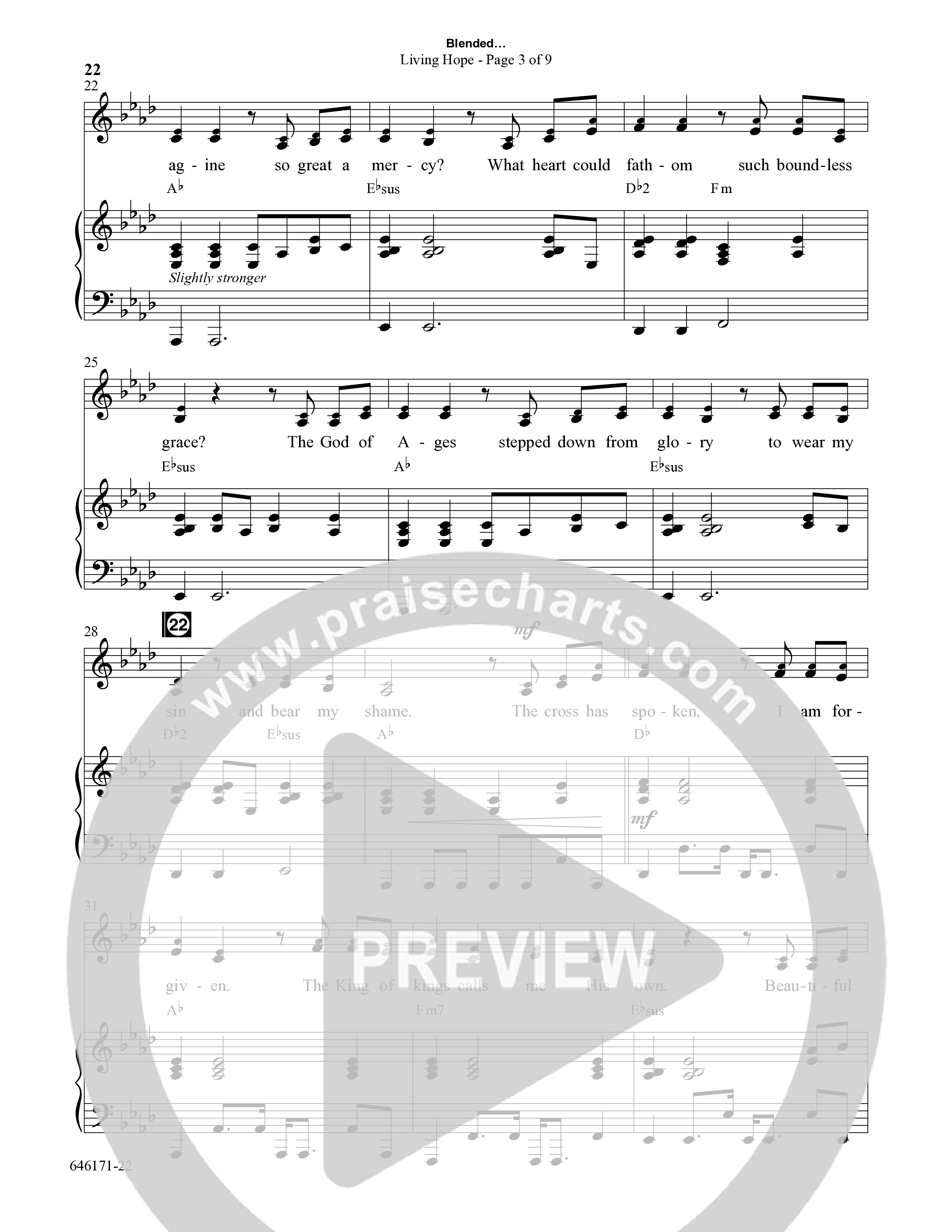 Blended (8 Song Choral Collection) Song 3 (Piano SATB) (Arr. Dale Mathews / Arr. Michael Frazier)