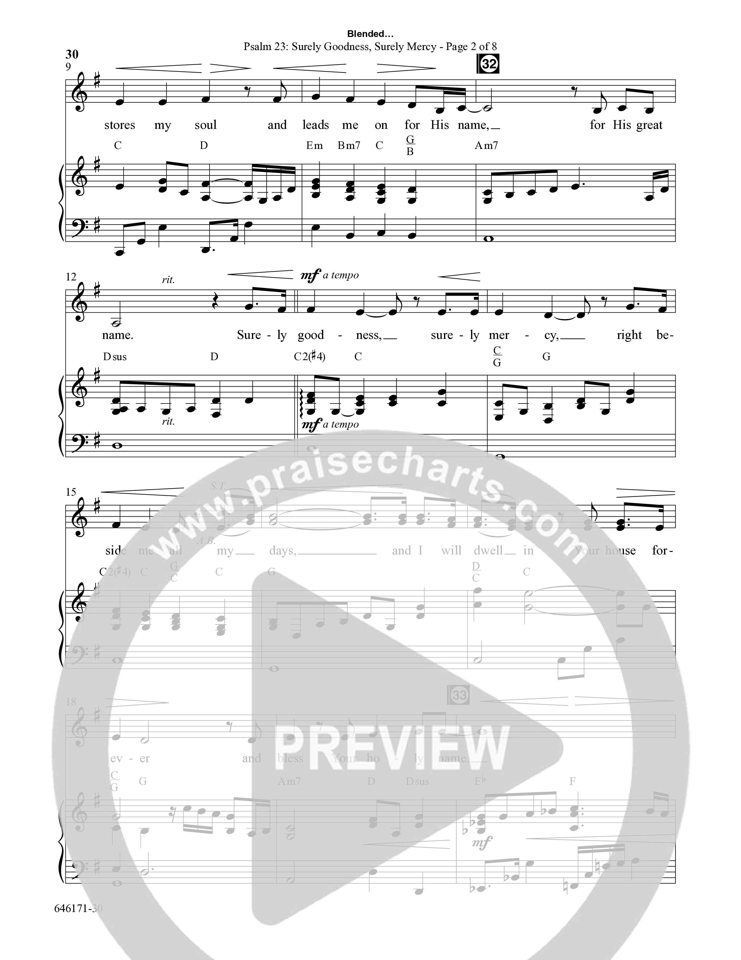 Blended (8 Song Choral Collection) Song 4 (Piano SATB) (Arr. Dale Mathews / Arr. Michael Frazier)