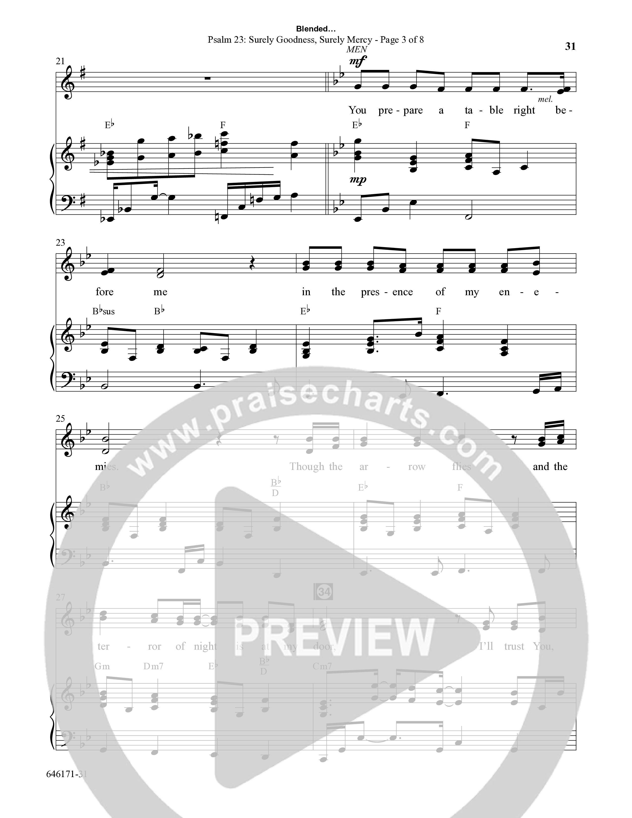 Blended (8 Song Choral Collection) Song 4 (Piano SATB) (Arr. Dale Mathews / Arr. Michael Frazier)