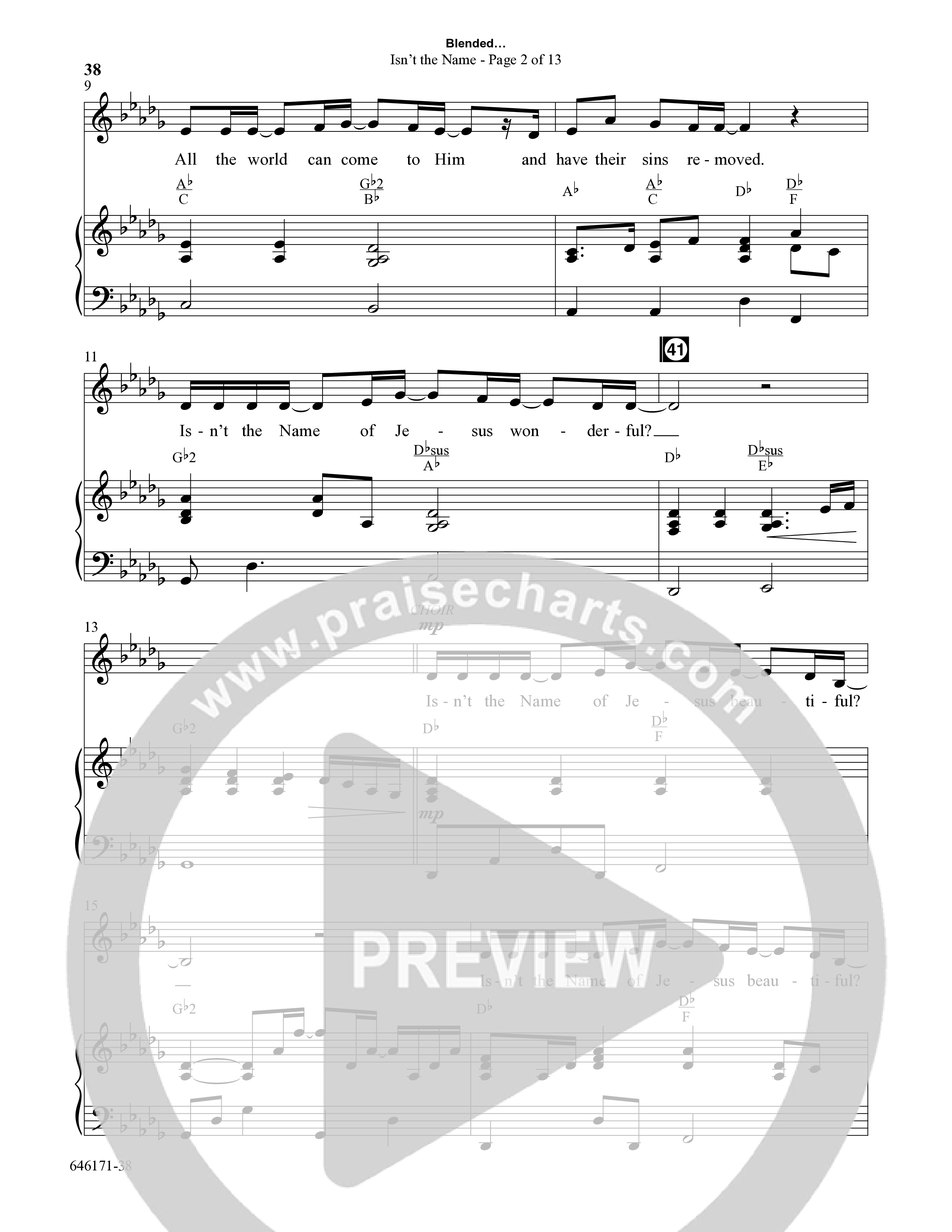 Blended (8 Song Choral Collection) Song 5 (Piano SATB) (Arr. Dale Mathews / Arr. Michael Frazier)
