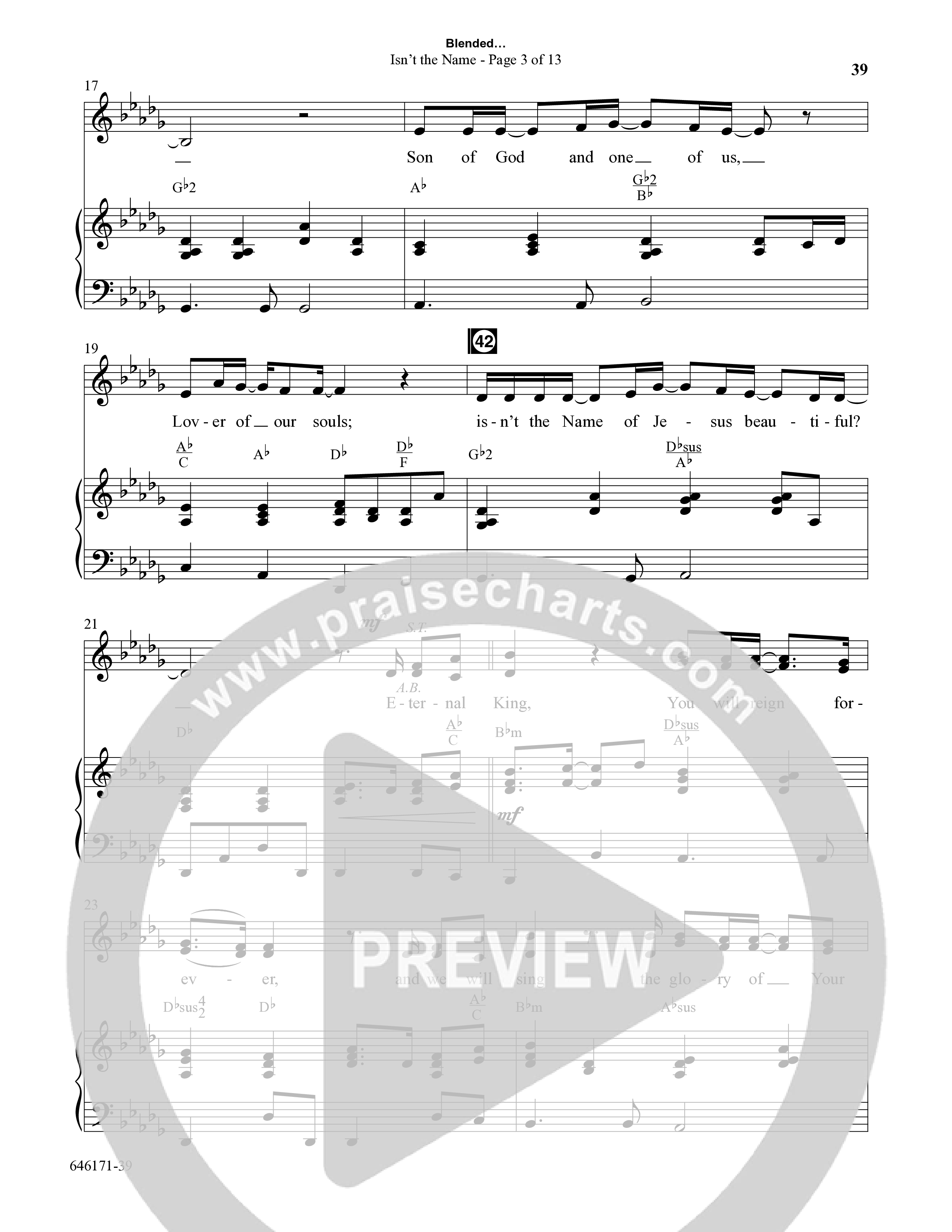Blended (8 Song Choral Collection) Song 5 (Piano SATB) (Arr. Dale Mathews / Arr. Michael Frazier)