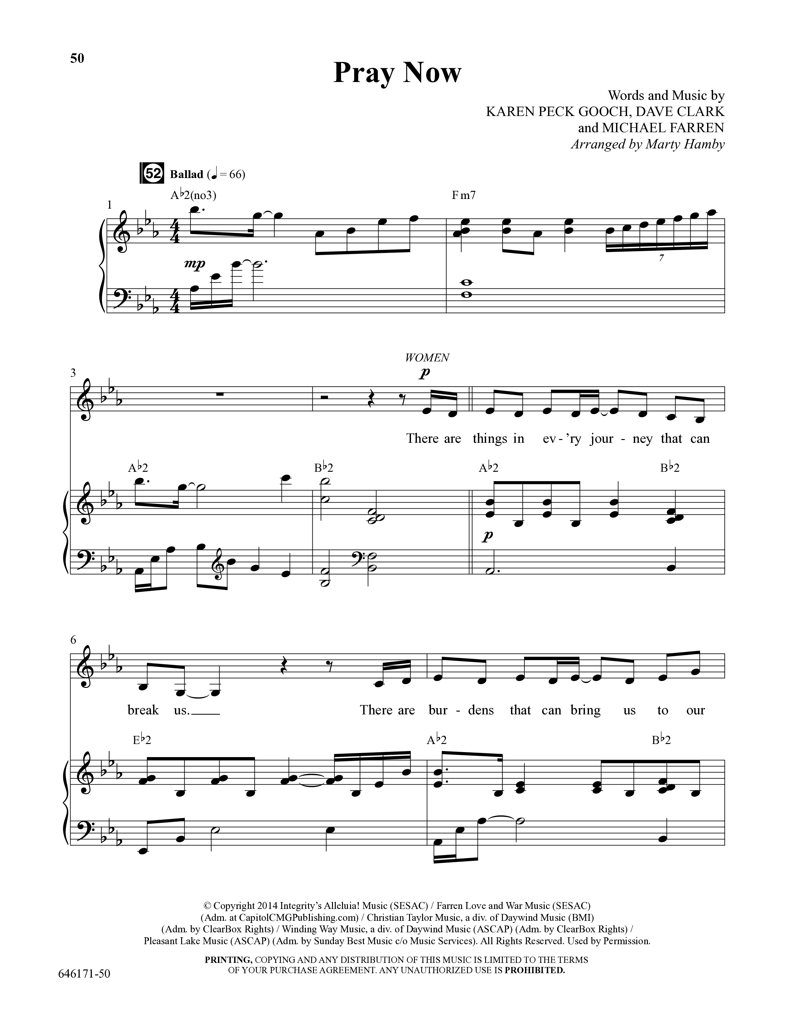 Blended (8 Song Choral Collection) Song 6 (Piano SATB) (Arr. Dale Mathews / Arr. Michael Frazier)