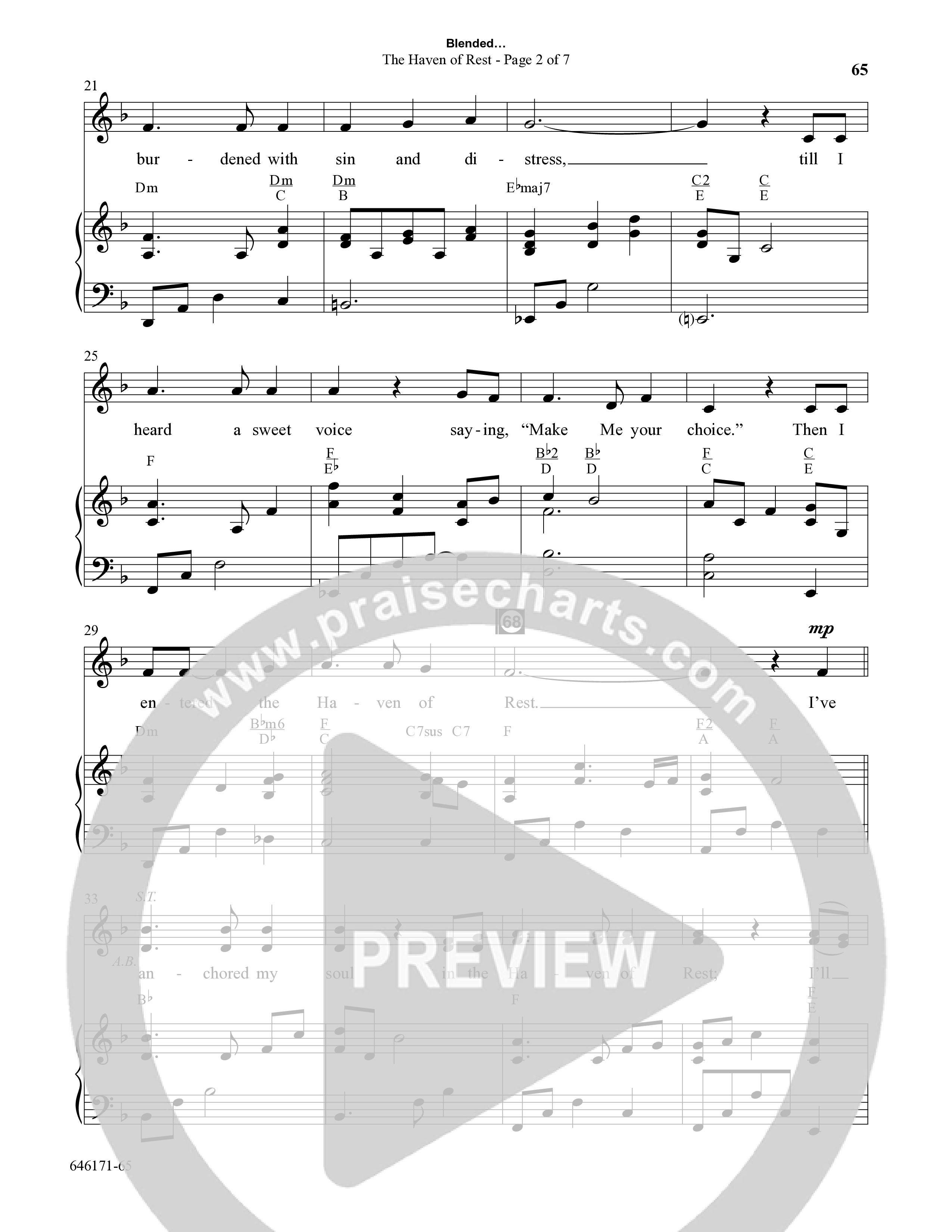 Blended (8 Song Choral Collection) Song 8 (Piano SATB) (Arr. Dale Mathews / Arr. Michael Frazier)