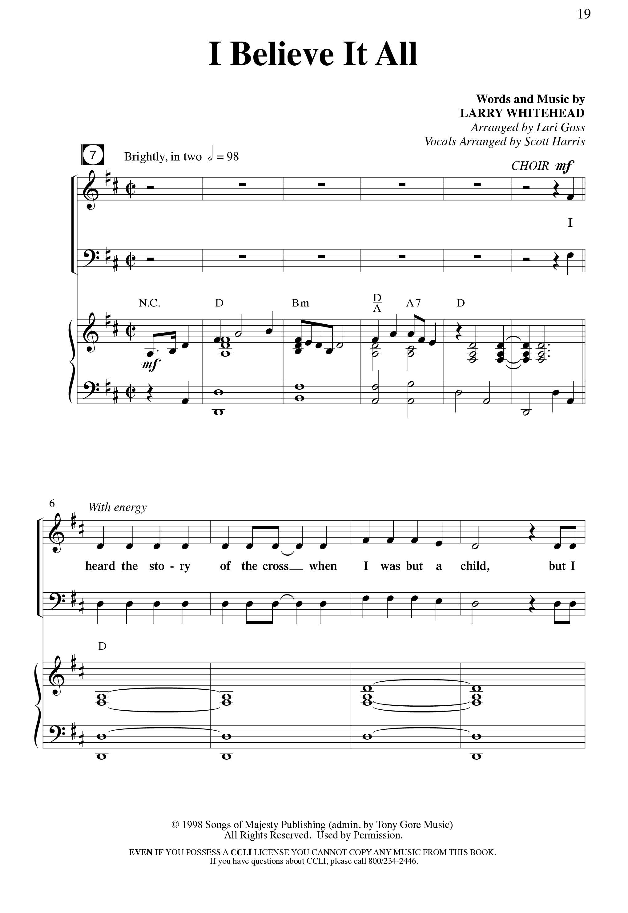 By The Way Of The Cross (12 Song Choral Collection) Song 2 (Piano SATB) (Arr. Mike Speck / Arr. Lari Goss / Arr. Danny Zaloudik)