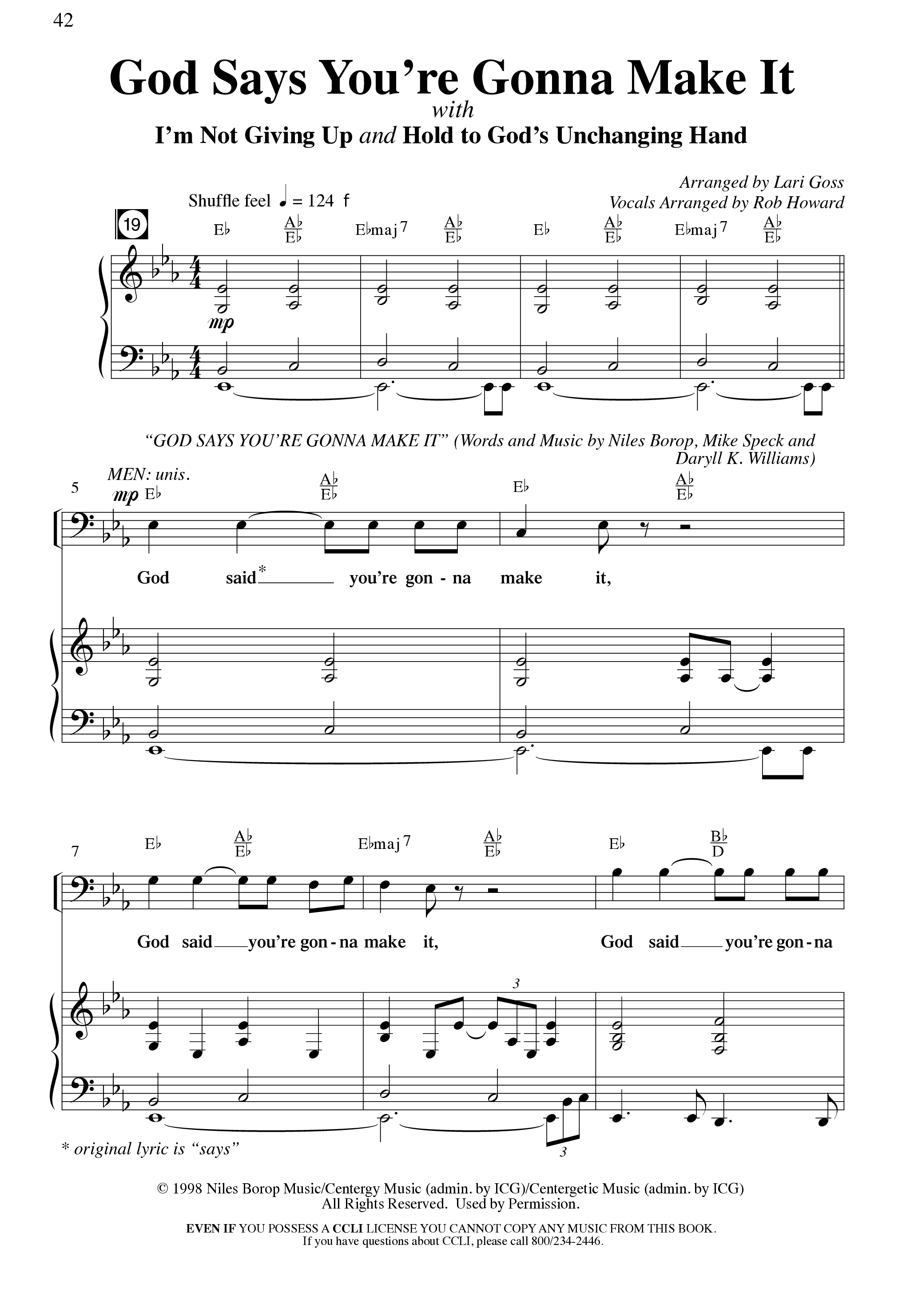 By The Way Of The Cross (12 Song Choral Collection) Song 4 (Piano SATB) (Arr. Mike Speck / Arr. Lari Goss / Arr. Danny Zaloudik)