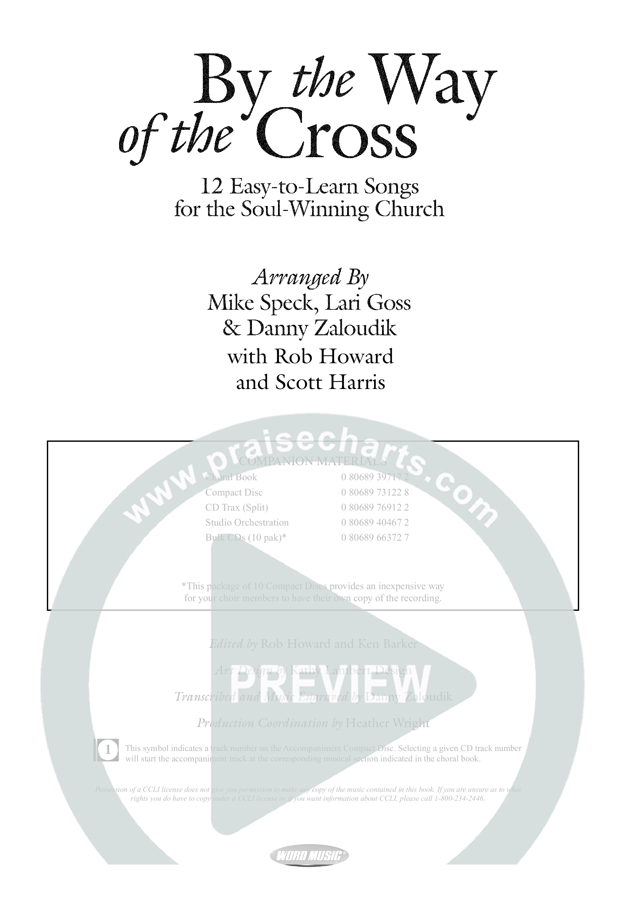 By The Way Of The Cross (12 Song Choral Collection) Choral Book (Arr. Mike Speck / Arr. Lari Goss / Arr. Danny Zaloudik)