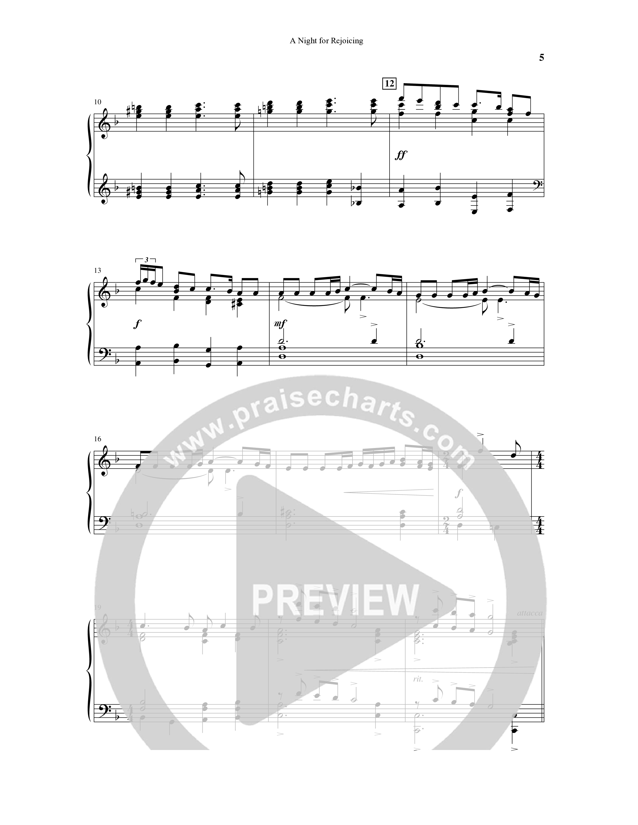A Night For Rejoicing (10 Song Choral Collection) Song 1 (Piano SATB) (Arr. Lee Dengler / Arr. Susan Naus Dengler / Orch. Phillip Keveren)