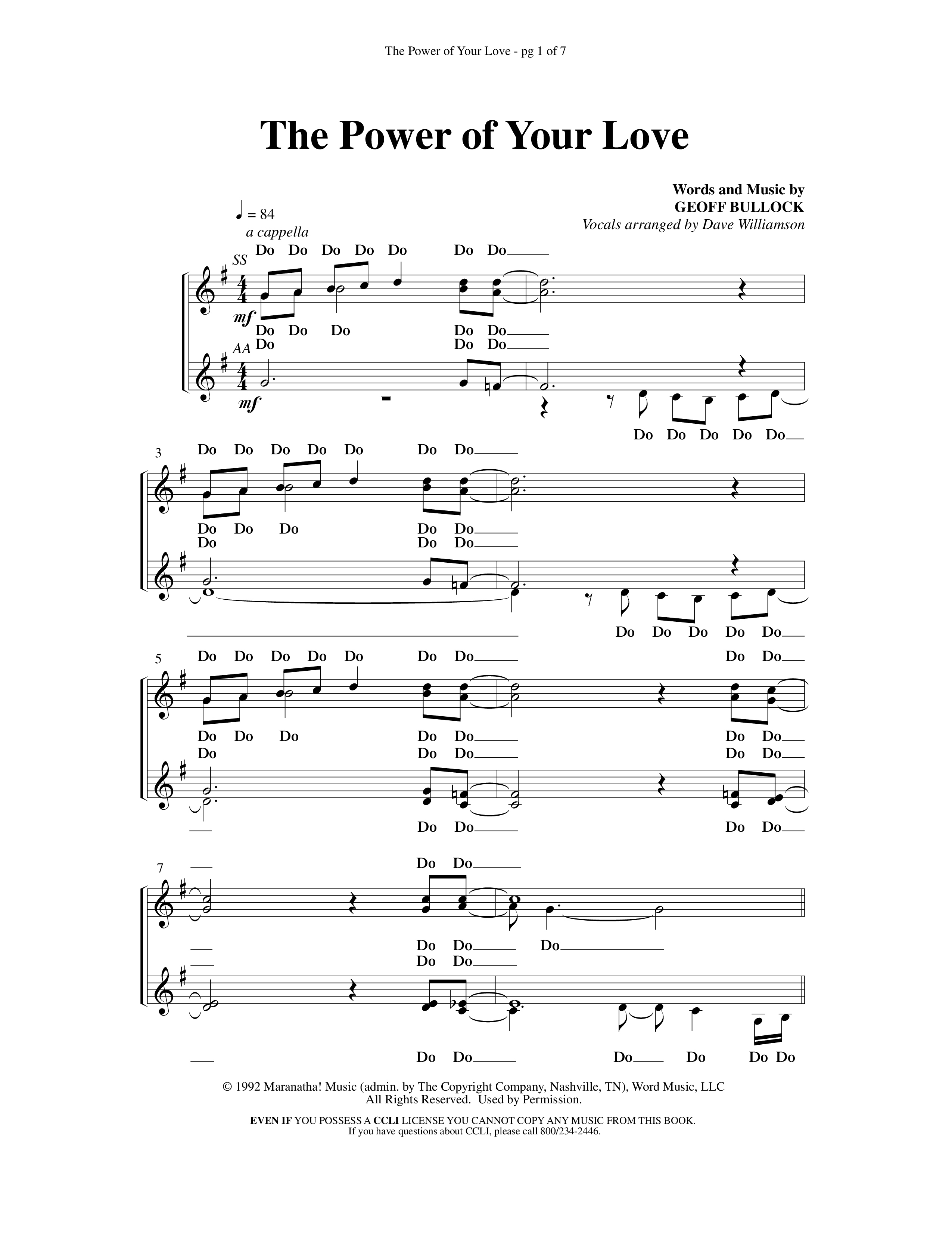Blessing Honor And Praise (14 Song Choral Collection) Song 14 (Piano SATB) (Arr. Dave Williamson)