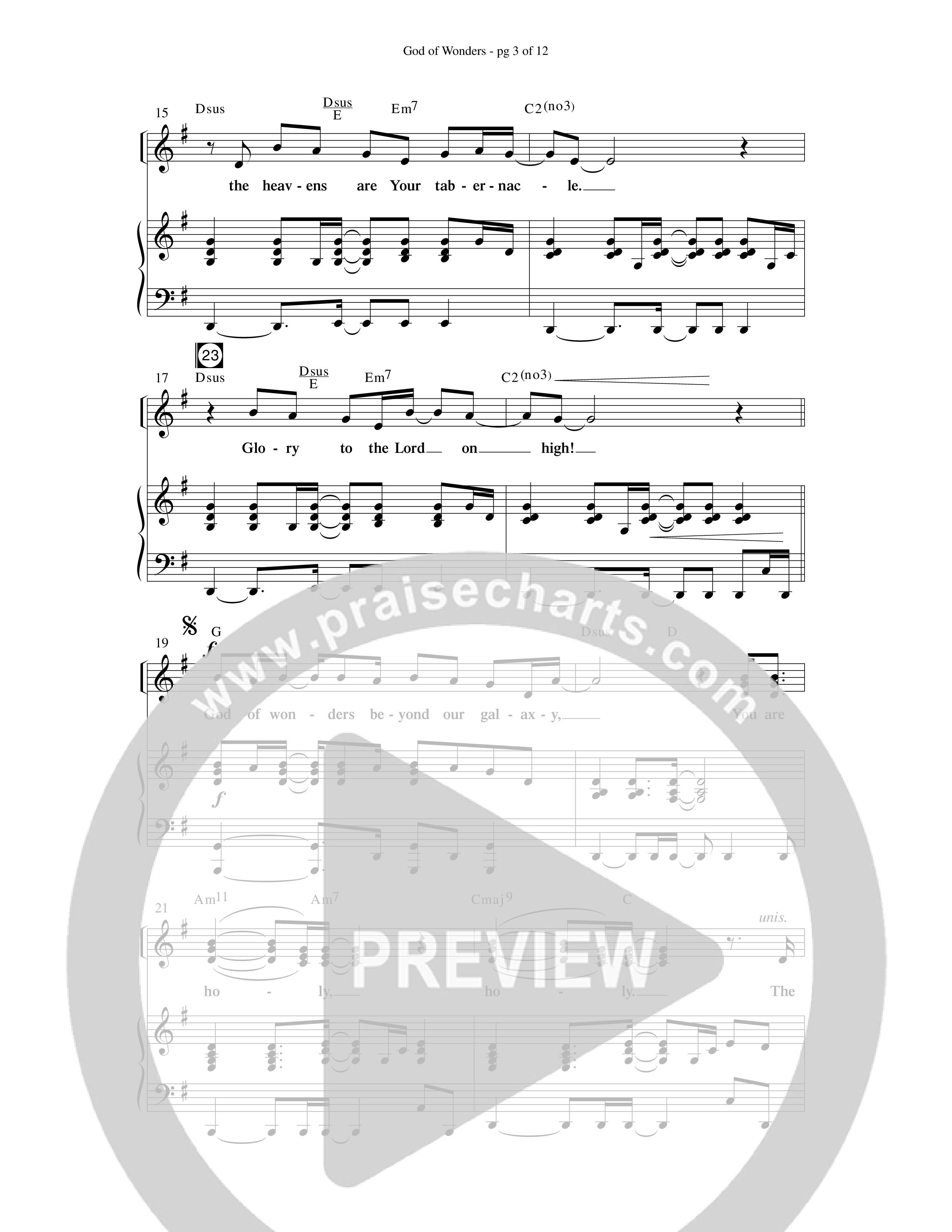 Blessing Honor And Praise (14 Song Choral Collection) Song 5 (Piano SATB) (Arr. Dave Williamson)