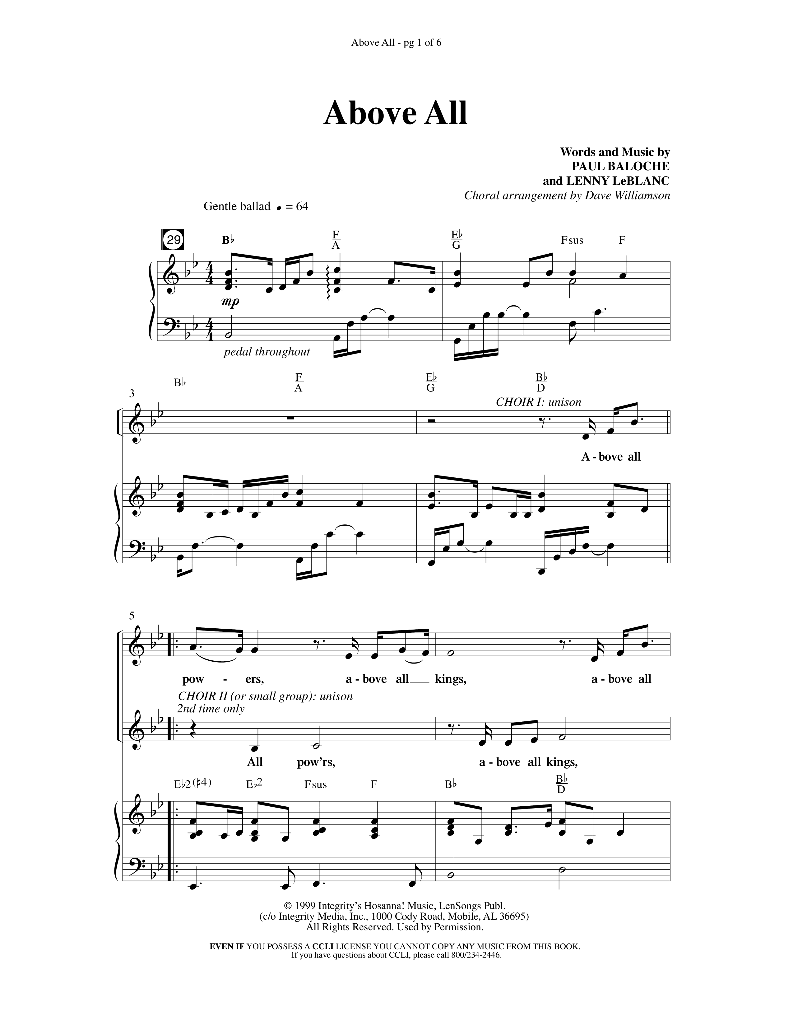 Blessing Honor And Praise (14 Song Choral Collection) Song 7 (Piano SATB) (Arr. Dave Williamson)