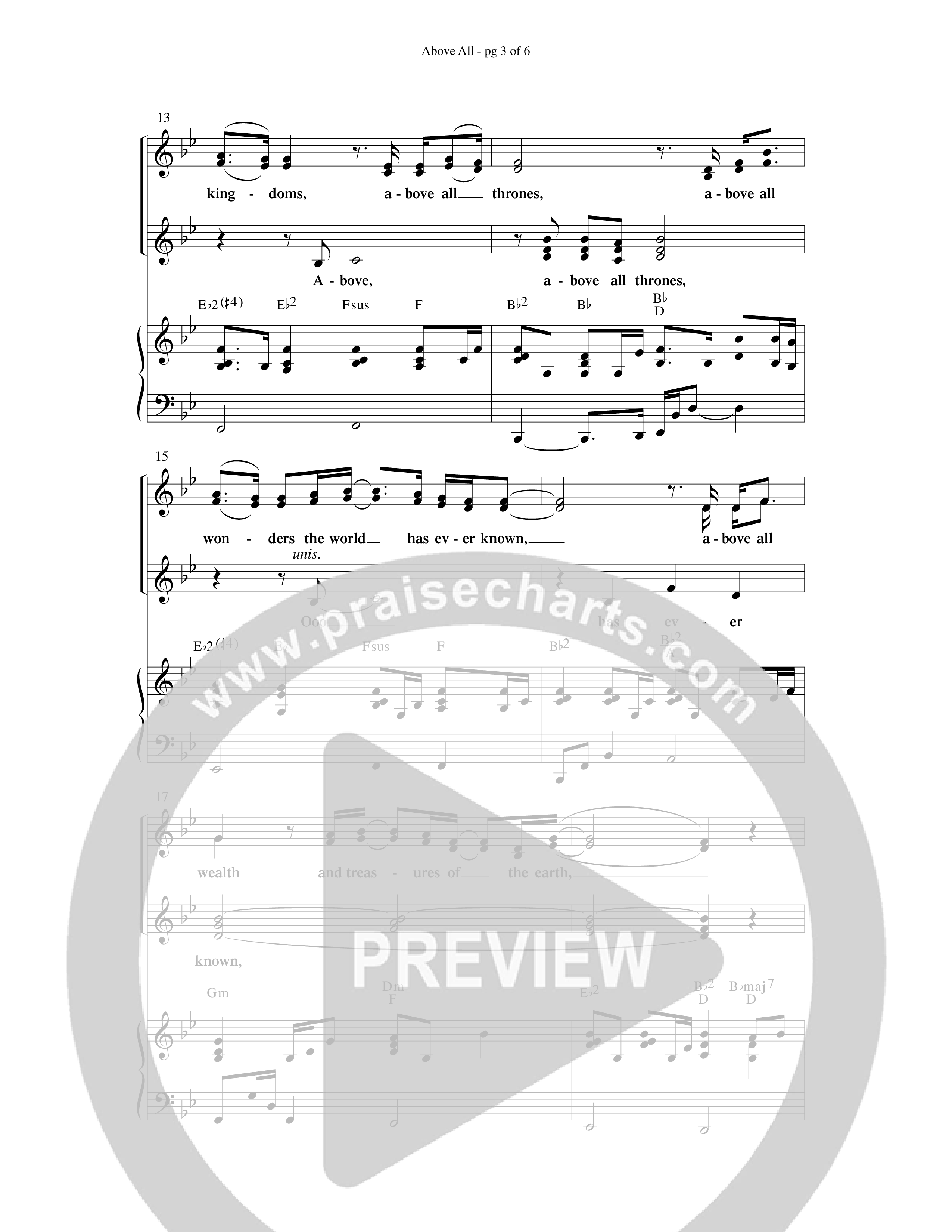 Blessing Honor And Praise (14 Song Choral Collection) Song 7 (Piano SATB) (Arr. Dave Williamson)