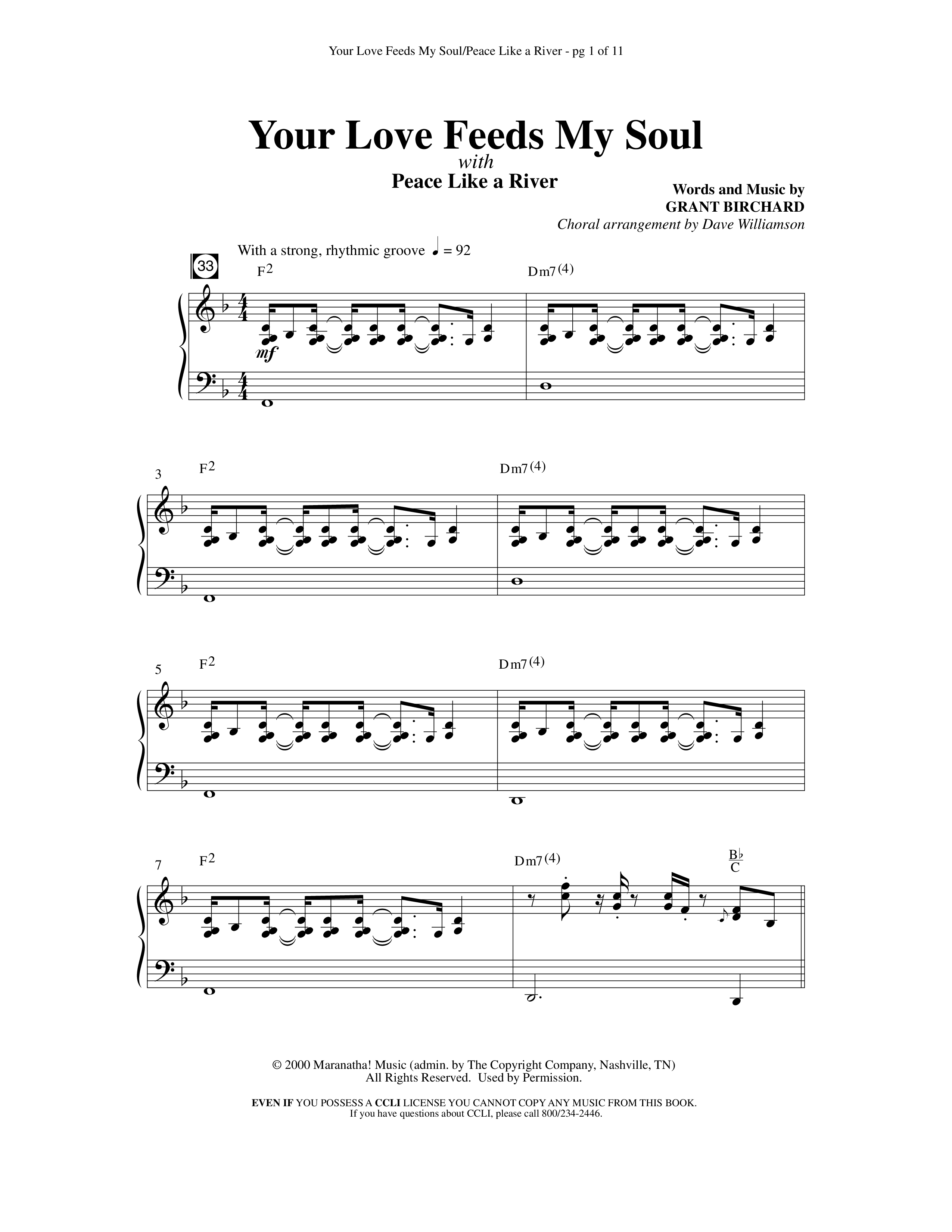 Blessing Honor And Praise (14 Song Choral Collection) Song 8 (Piano SATB) (Arr. Dave Williamson)