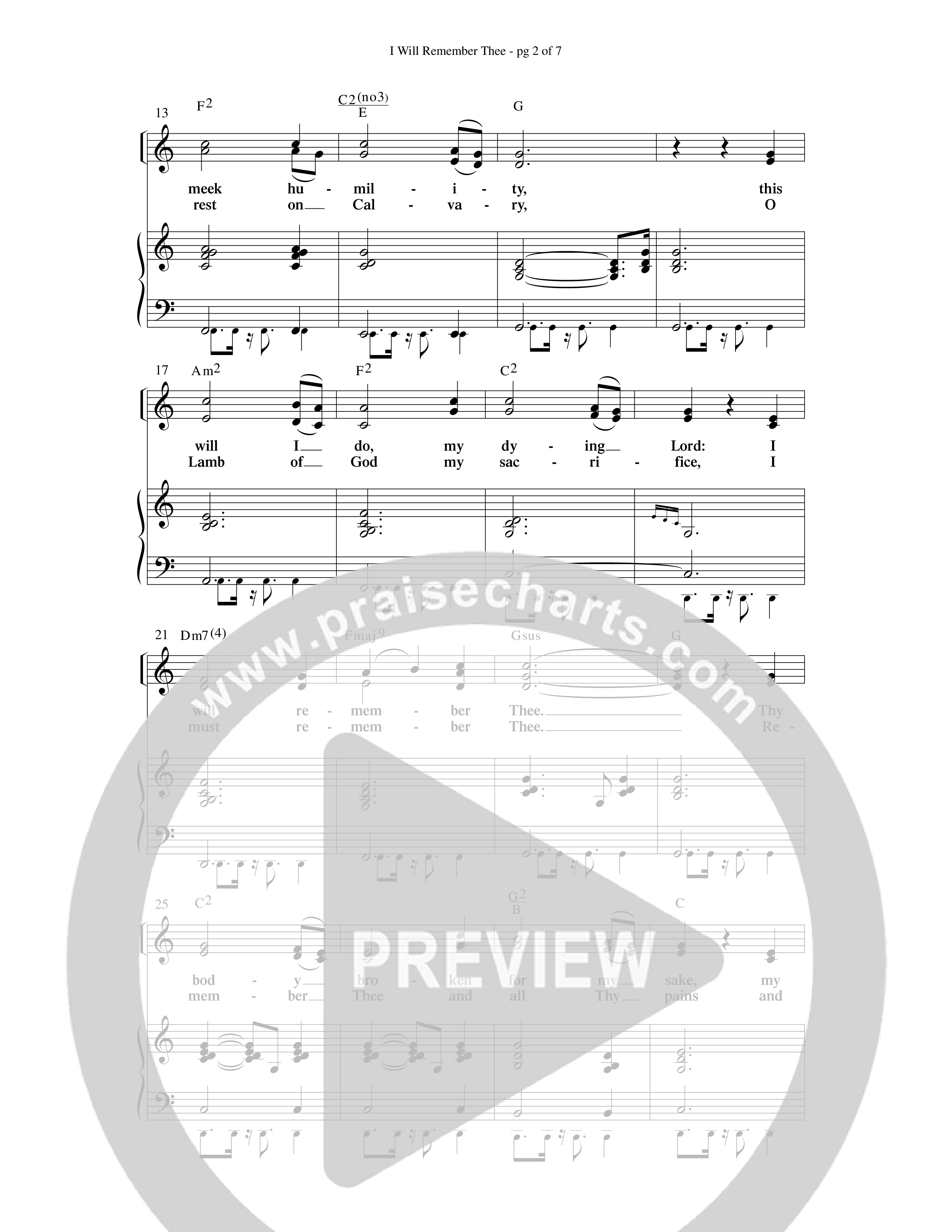Blessing Honor And Praise (14 Song Choral Collection) Song 9 (Piano SATB) (Arr. Dave Williamson)