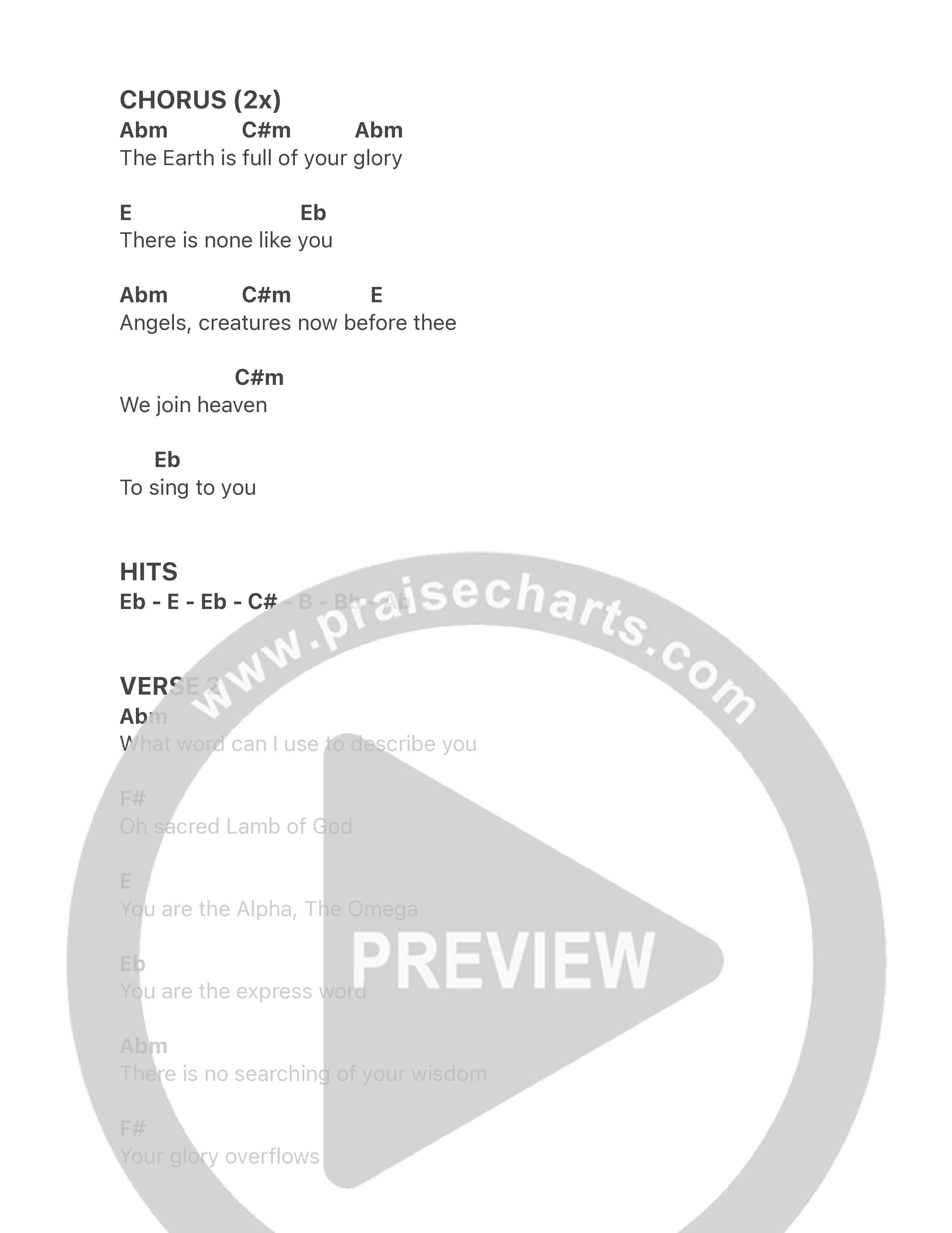 The Sound Chord Chart (Gap Worship)