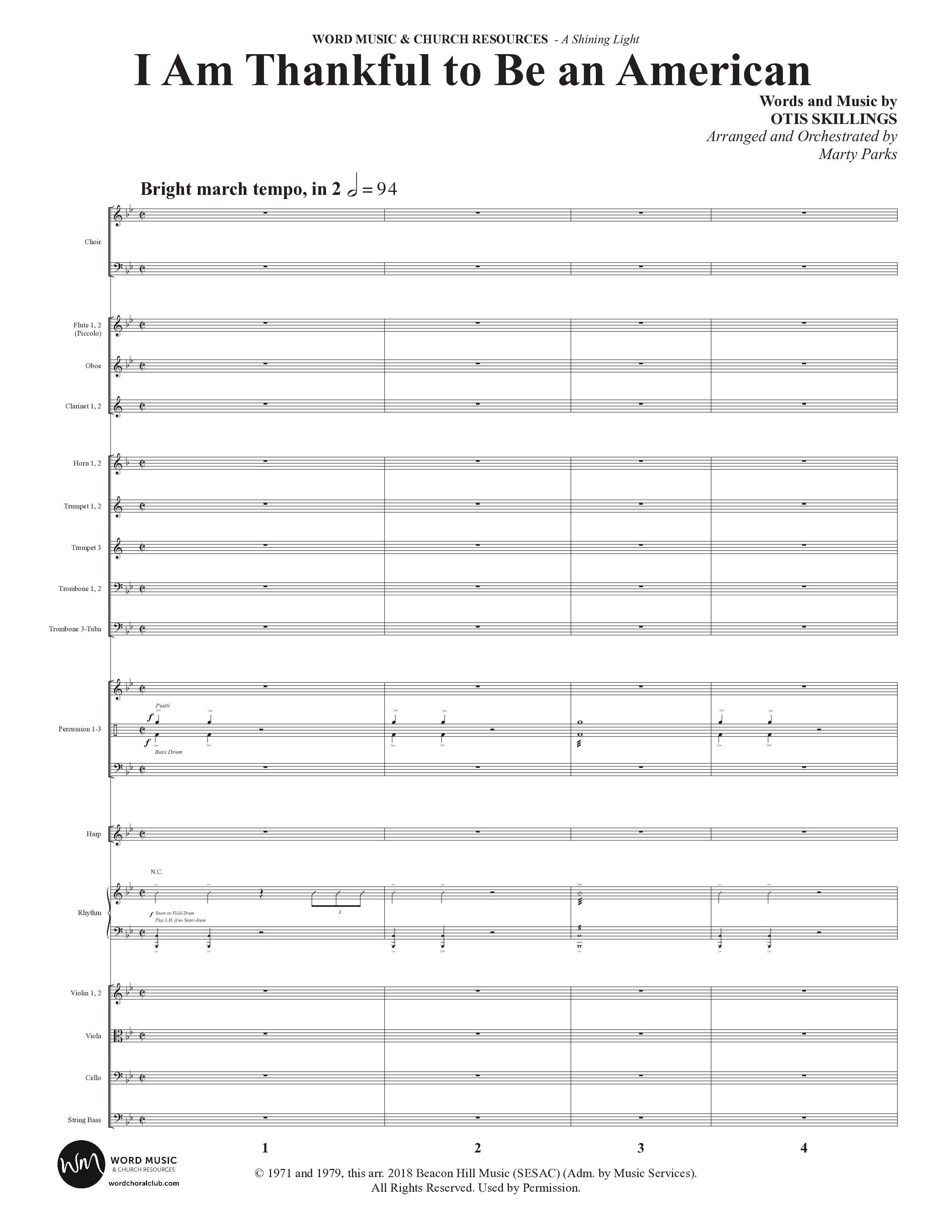 A Shining Light (7 Song Choral Collection) Orchestrations (SATB) (Arr. Marty Parks)