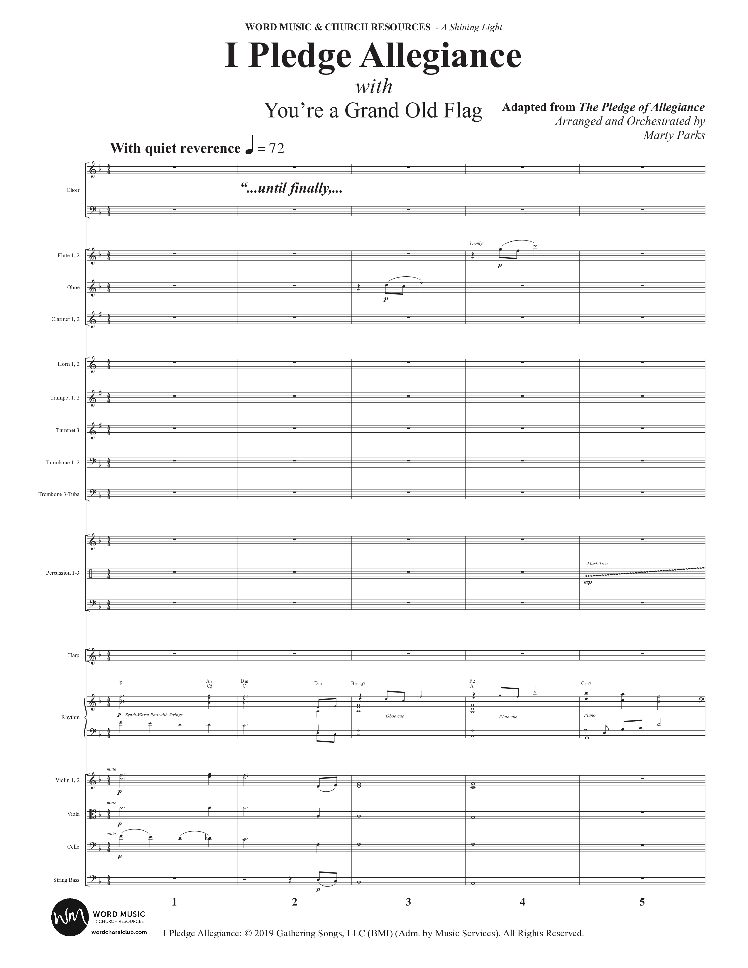 A Shining Light (7 Song Choral Collection) Song 2 (Orchestration) (Arr. Marty Parks)