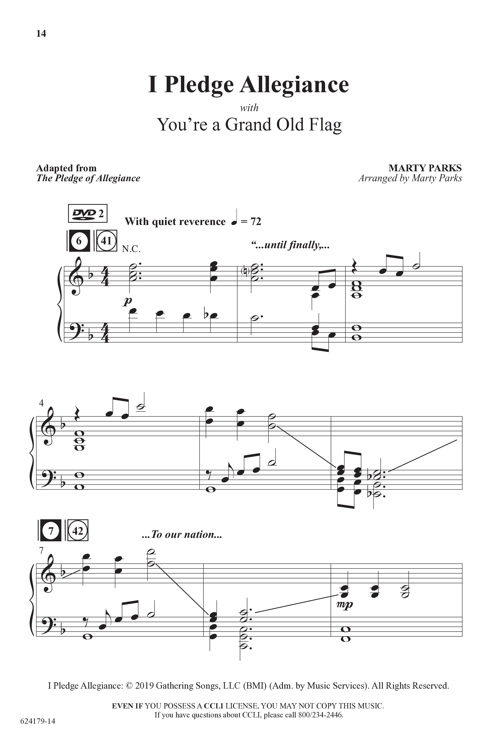 A Shining Light (7 Song Choral Collection) Song 2 (Piano SATB) (Arr. Marty Parks)