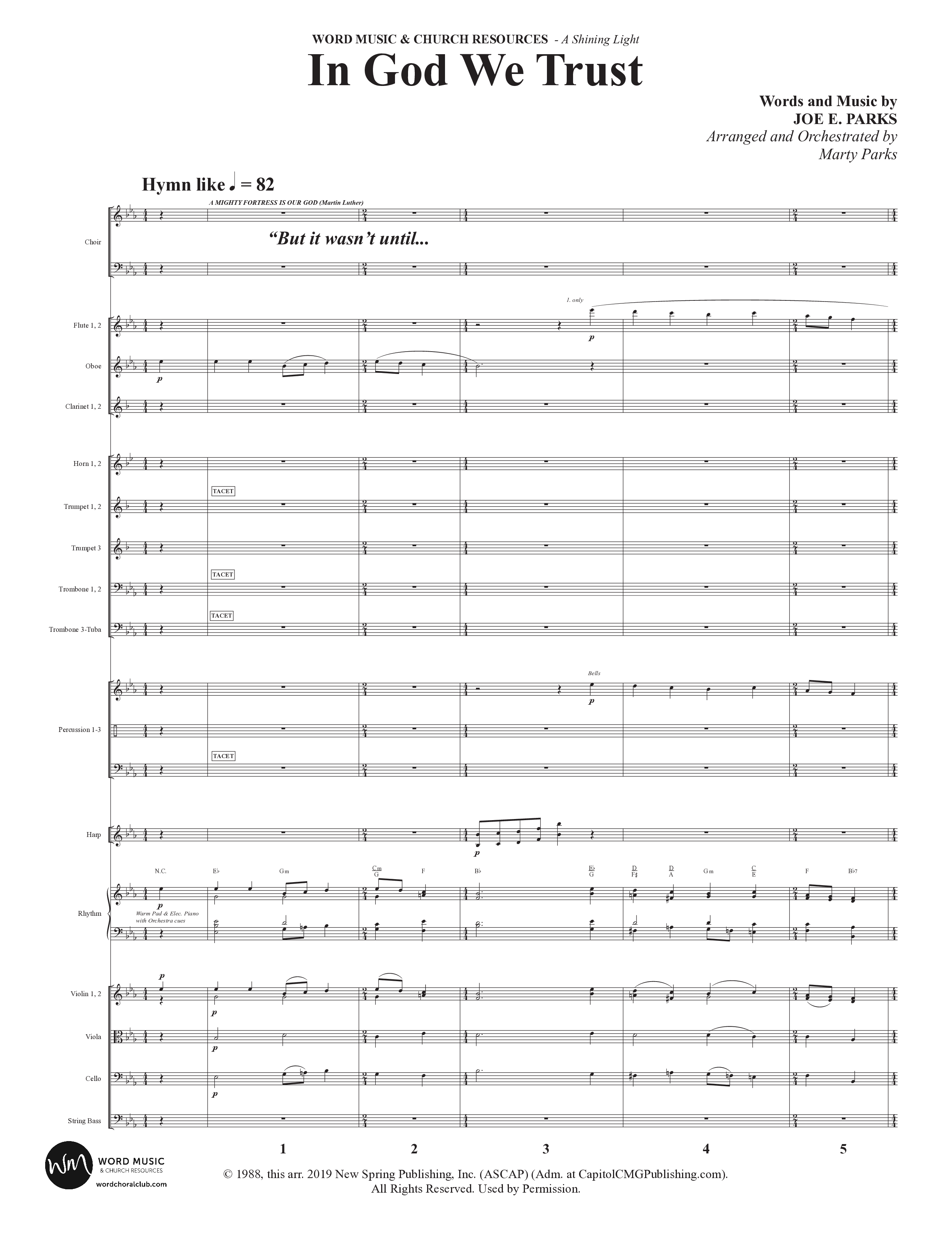 A Shining Light (7 Song Choral Collection) Song 3 (Orchestration) (Arr. Marty Parks)