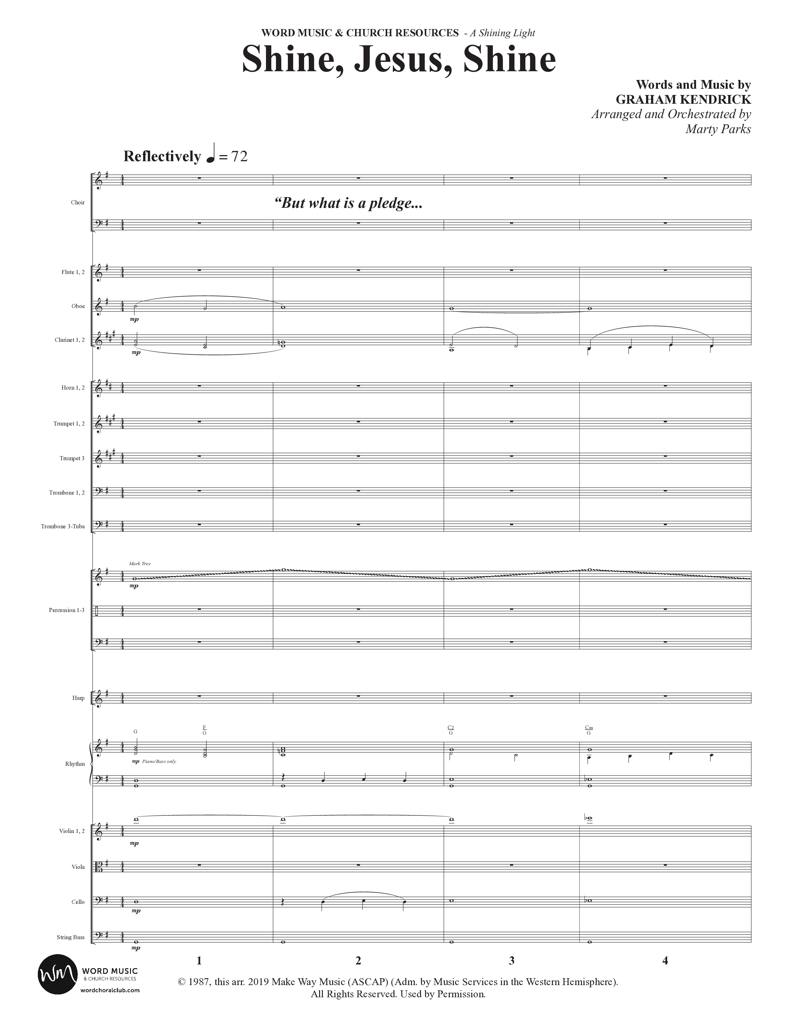 A Shining Light (7 Song Choral Collection) Song 4 (Orchestration) (Arr. Marty Parks)