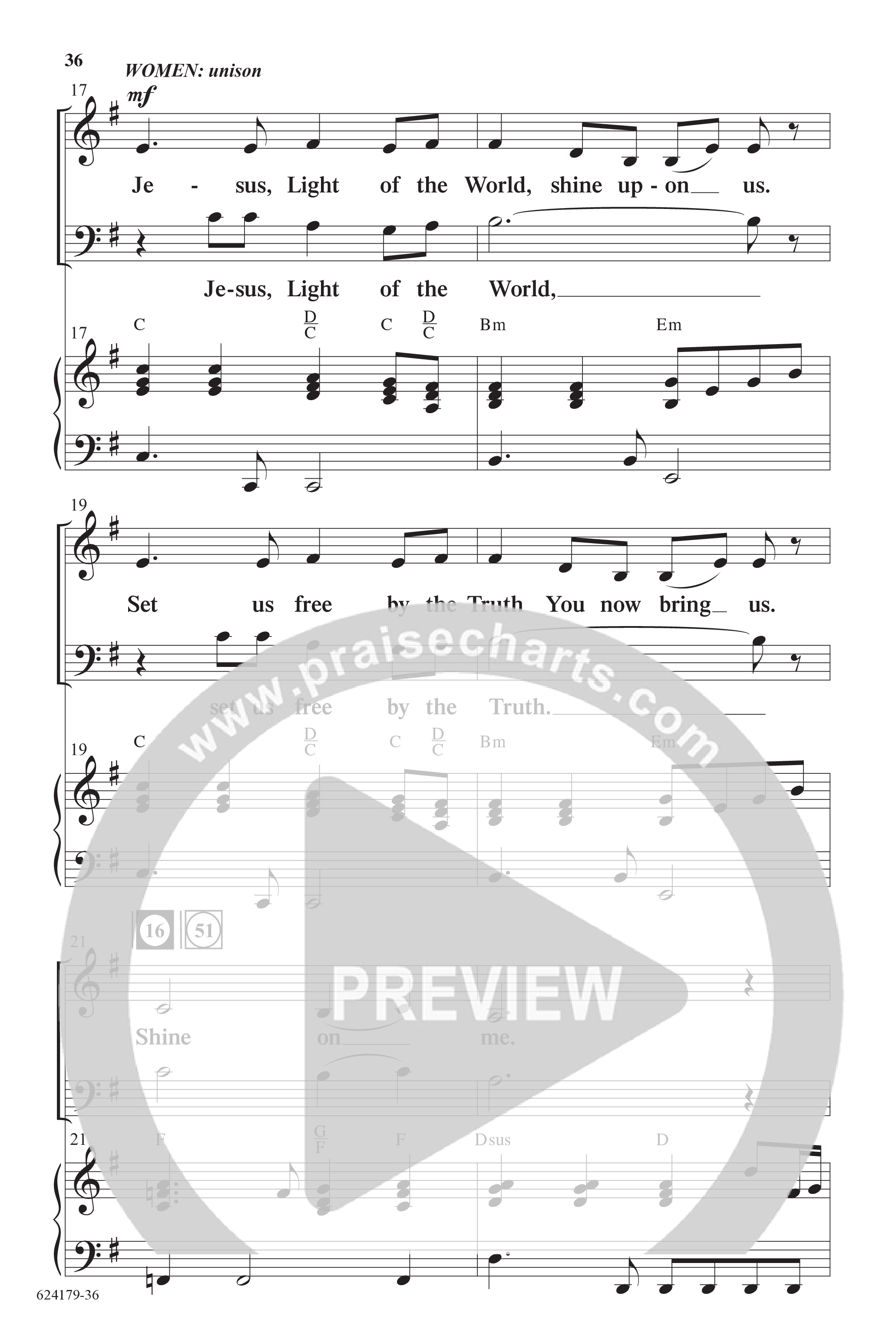A Shining Light (7 Song Choral Collection) Song 4 (Piano SATB) (Arr. Marty Parks)