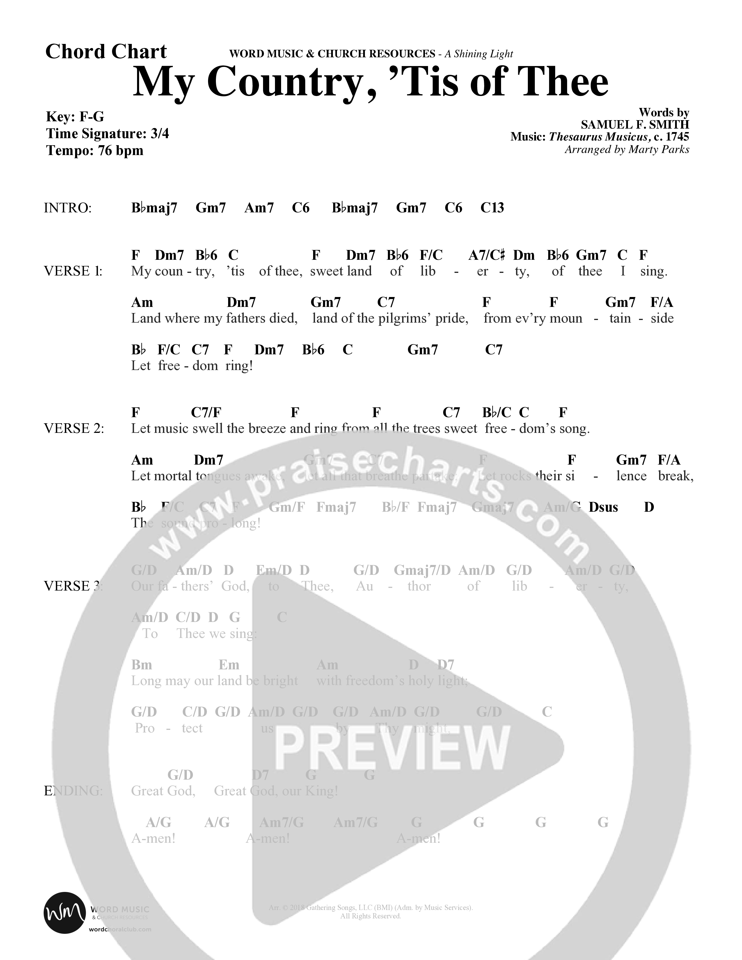 A Shining Light (7 Song Choral Collection) Song 5 (Lead & Chords) (Arr. Marty Parks)