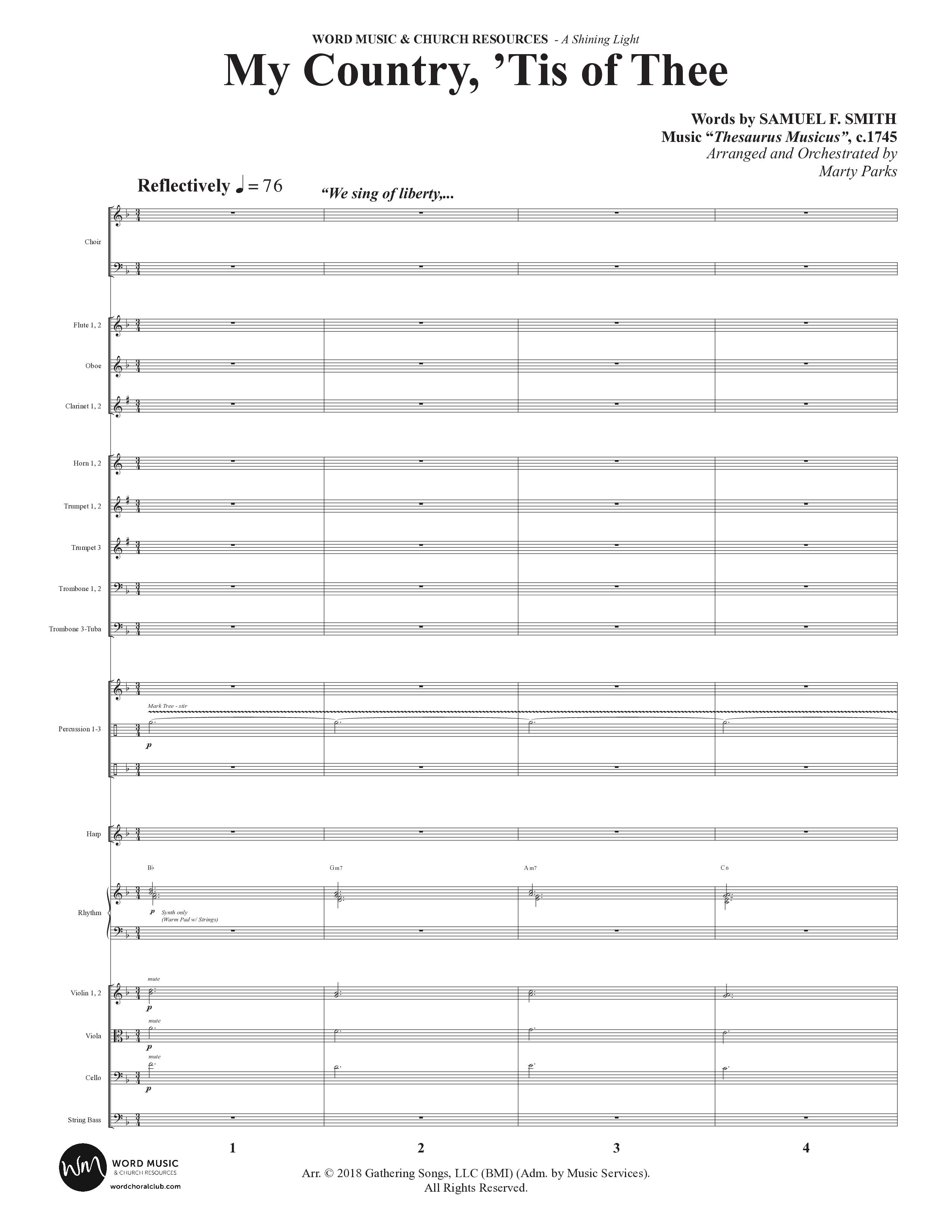 A Shining Light (7 Song Choral Collection) Song 5 (Orchestration) (Arr. Marty Parks)