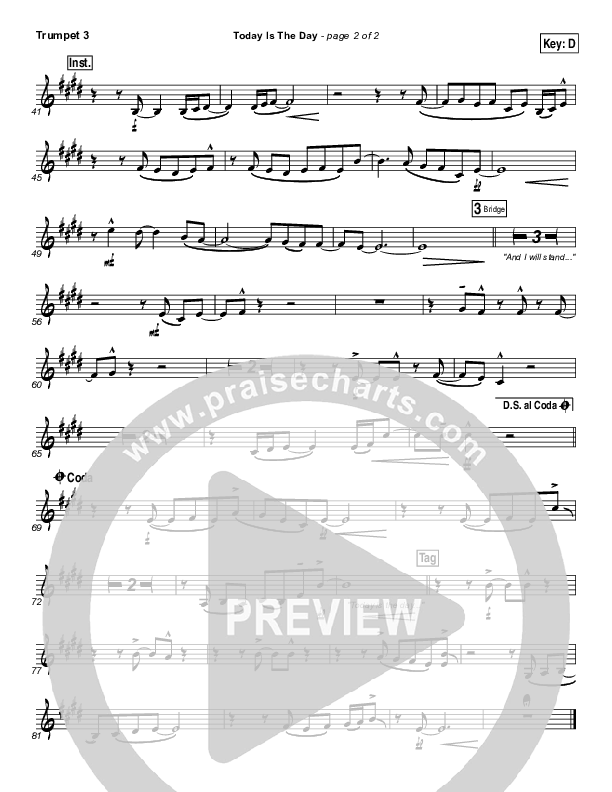 Today Is The Day Trumpet 3 (Lincoln Brewster)