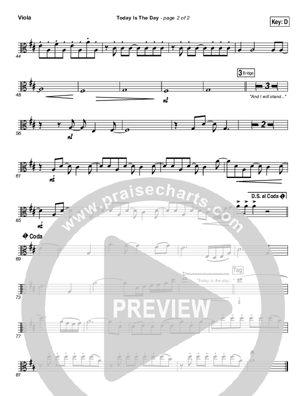 Today Is The Day Viola (Lincoln Brewster)