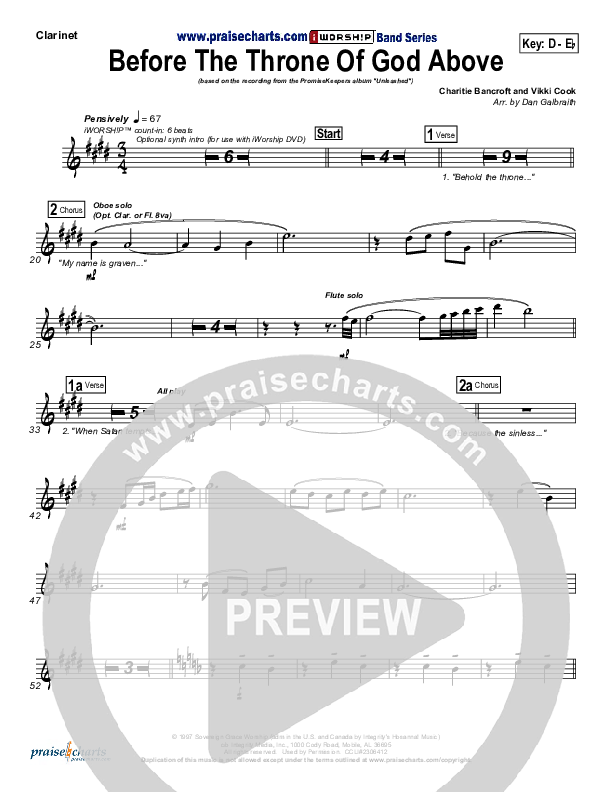 Before The Throne Of God Above Wind Pack (Promise Keepers)