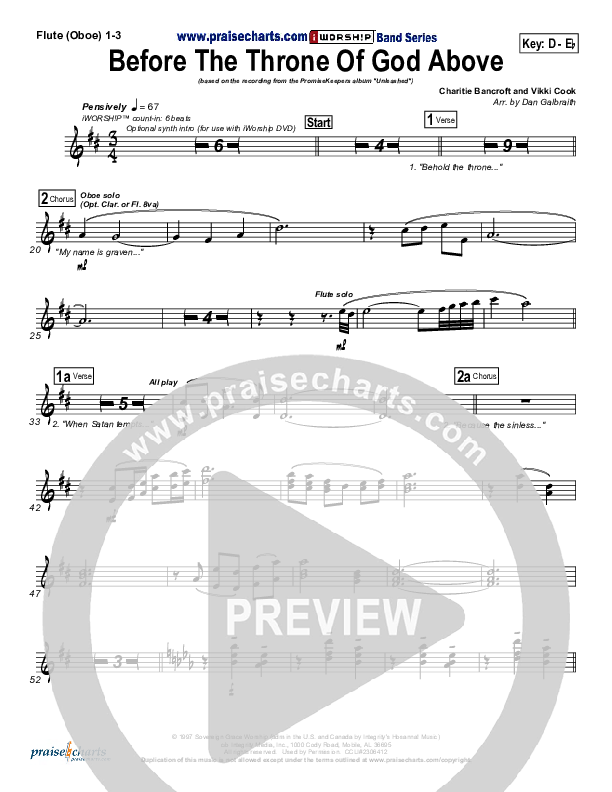 Before The Throne Of God Above Wind Pack (Promise Keepers)