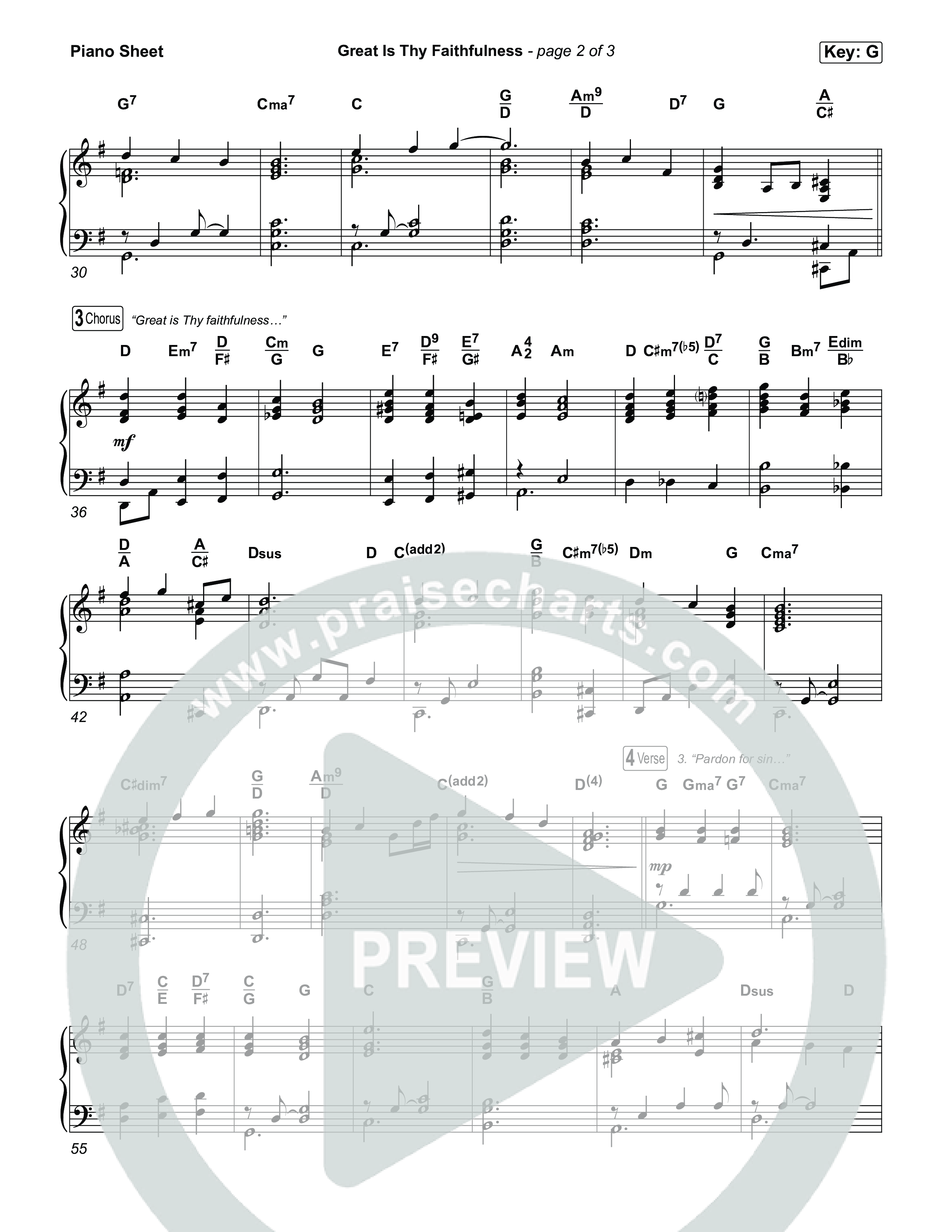 Great Is Thy Faithfulness Piano Sheet (CeCe Winans)