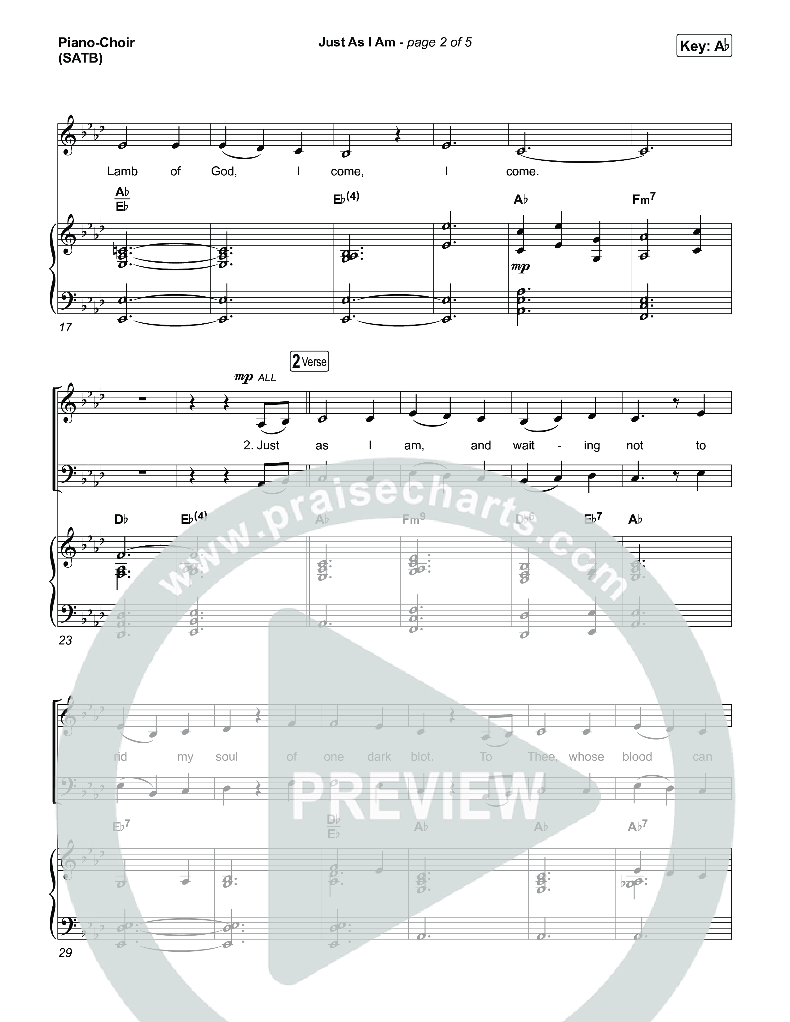 Just As I Am Piano/Vocal Pack (CeCe Winans)