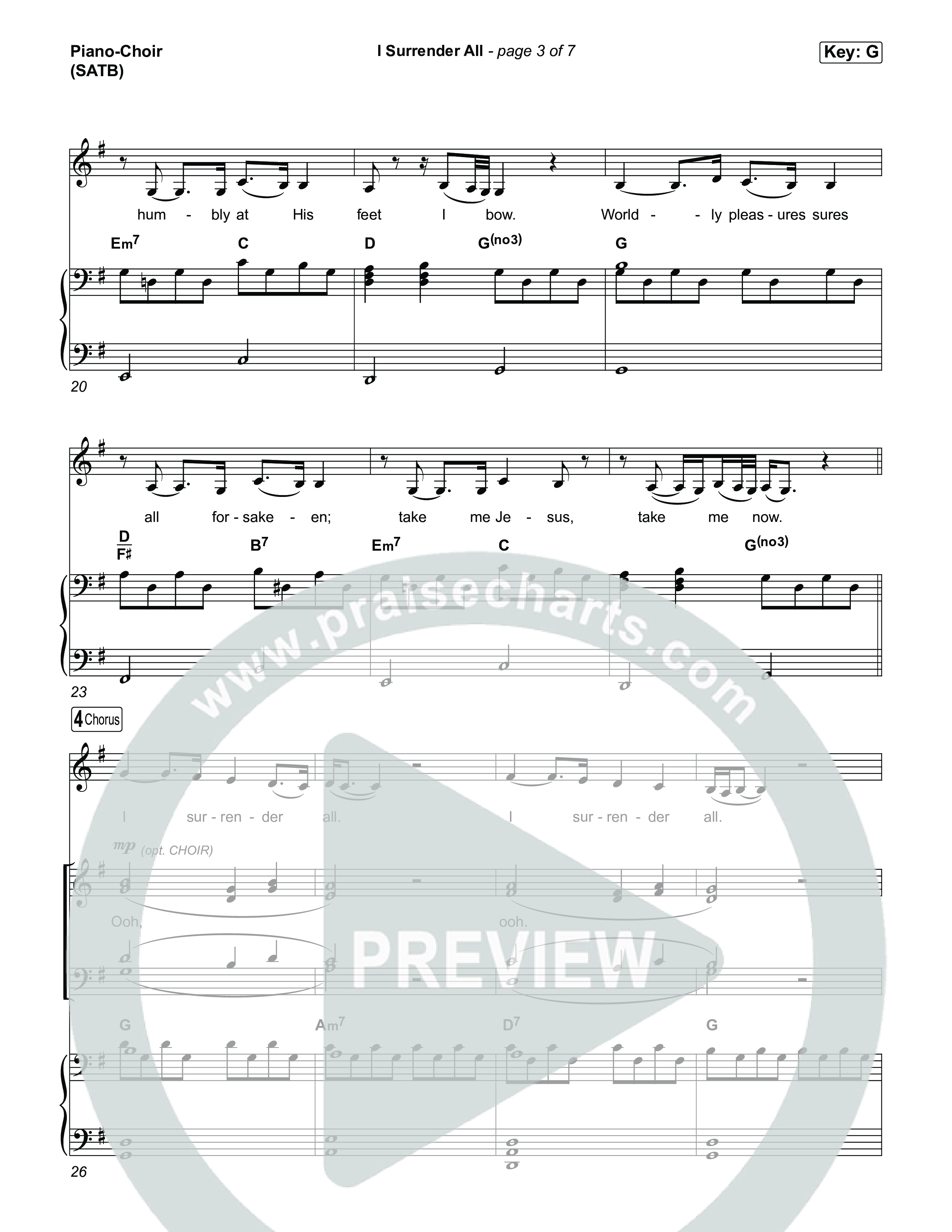 I Surrender All Piano/Vocal Pack (CeCe Winans)