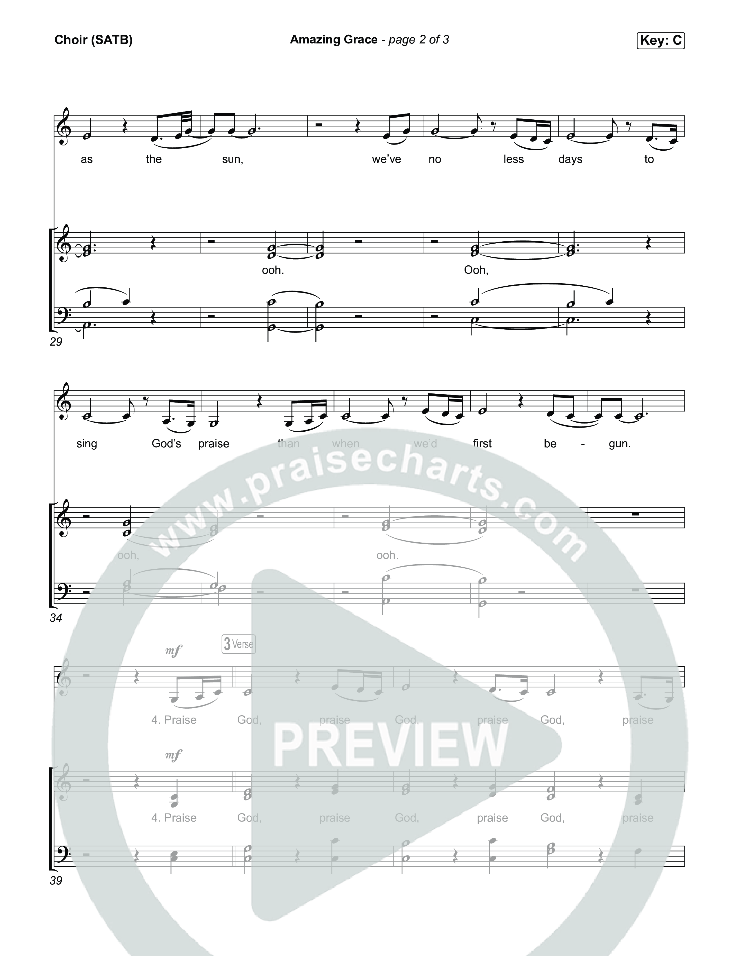 Amazing Grace Choir Sheet (SATB) (CeCe Winans)