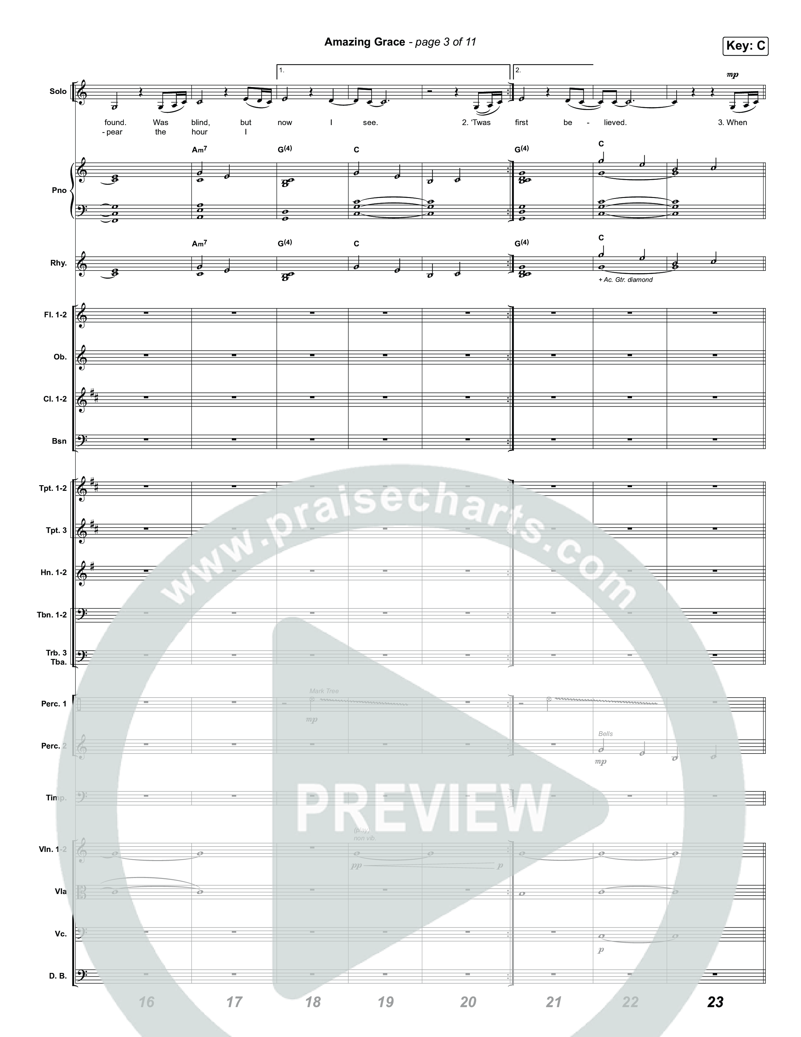 Amazing Grace Orchestration (CeCe Winans)