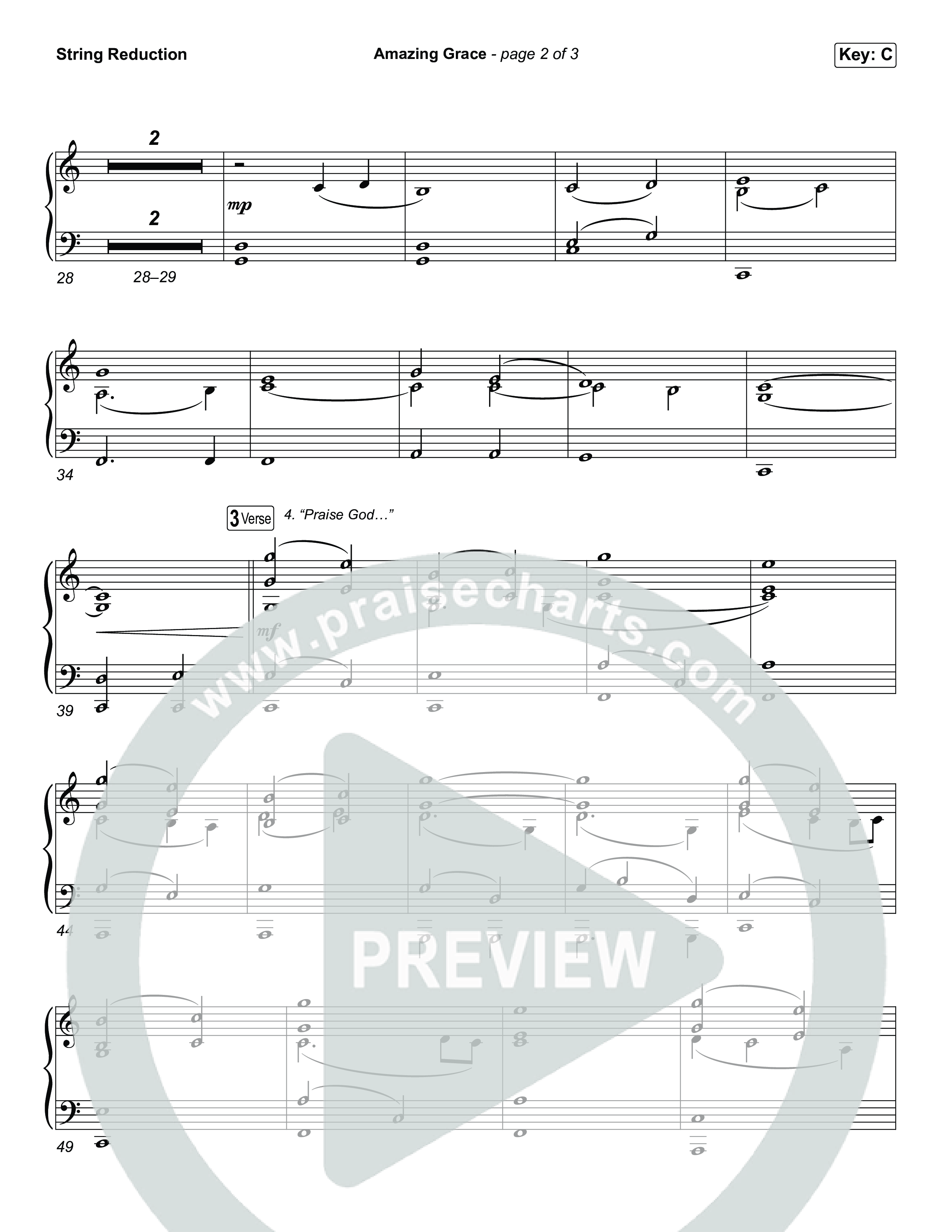 Amazing Grace String Reduction (CeCe Winans)