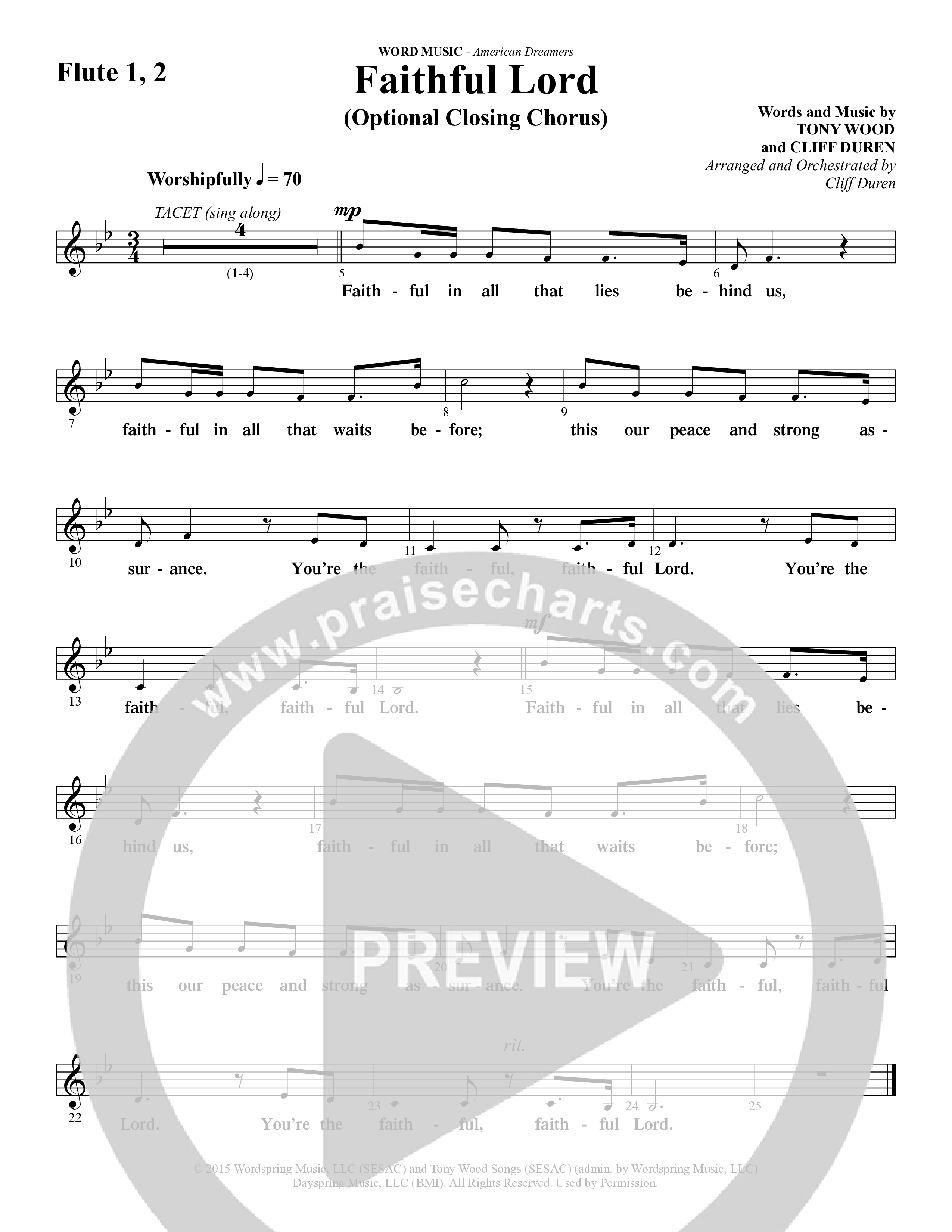 American Dreamers (10 Song Choral Collection) Song 10 (Orchestration) (Arr. Tony Wood / Arr. Cliff Duren)