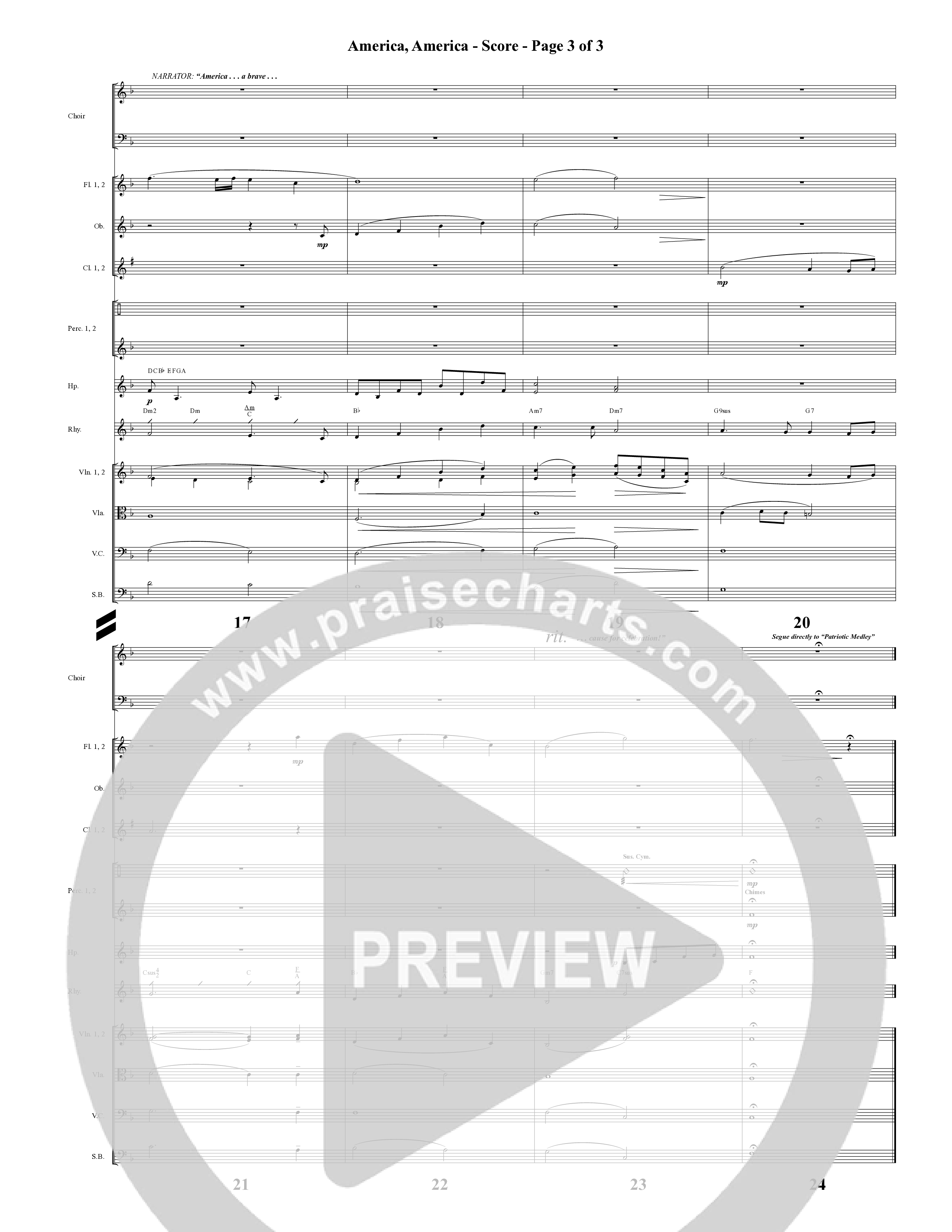 American Dreamers (10 Song Choral Collection) Orchestrations (SATB) (Arr. Tony Wood / Arr. Cliff Duren)