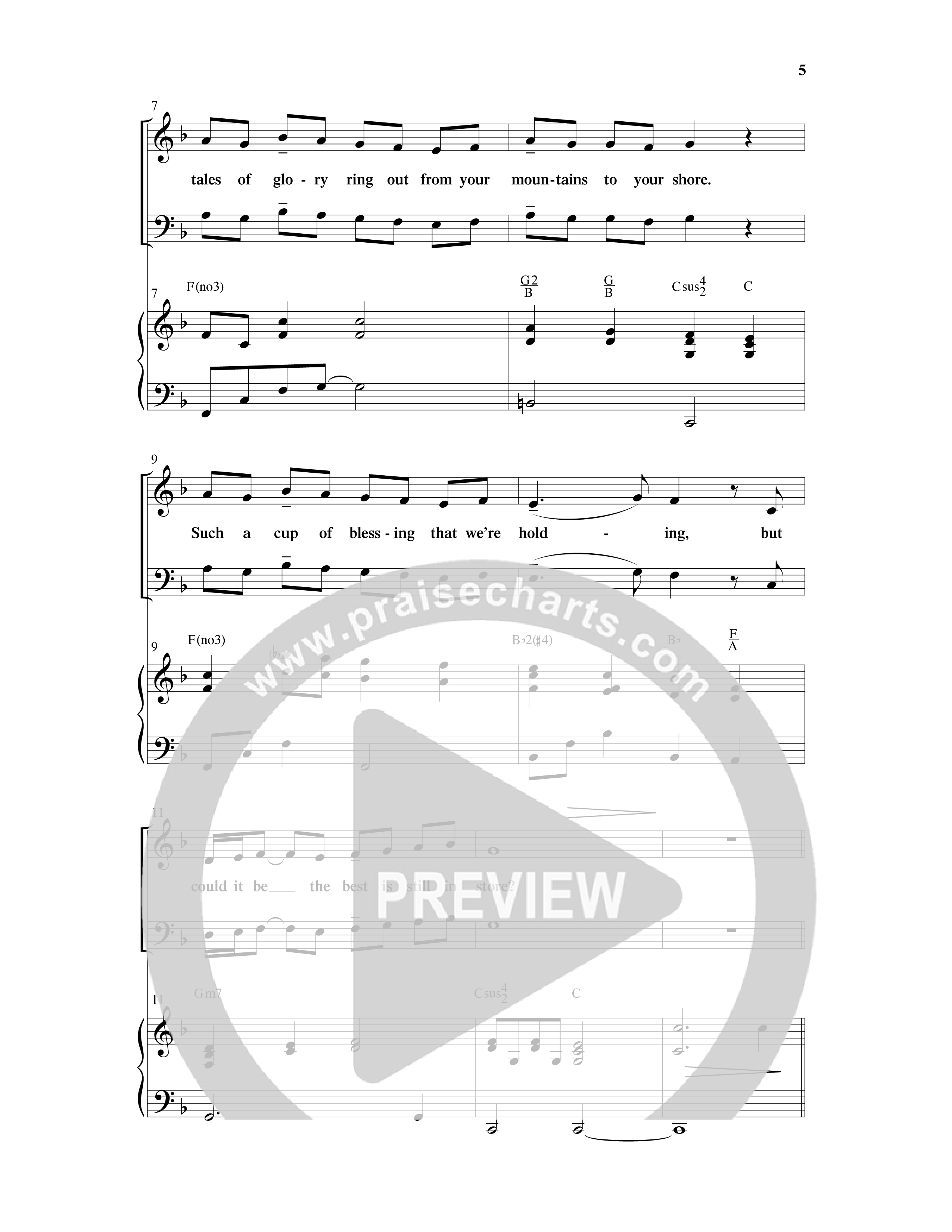 American Dreamers (10 Song Choral Collection) Song 1 (Piano SATB) (Arr. Tony Wood / Arr. Cliff Duren)