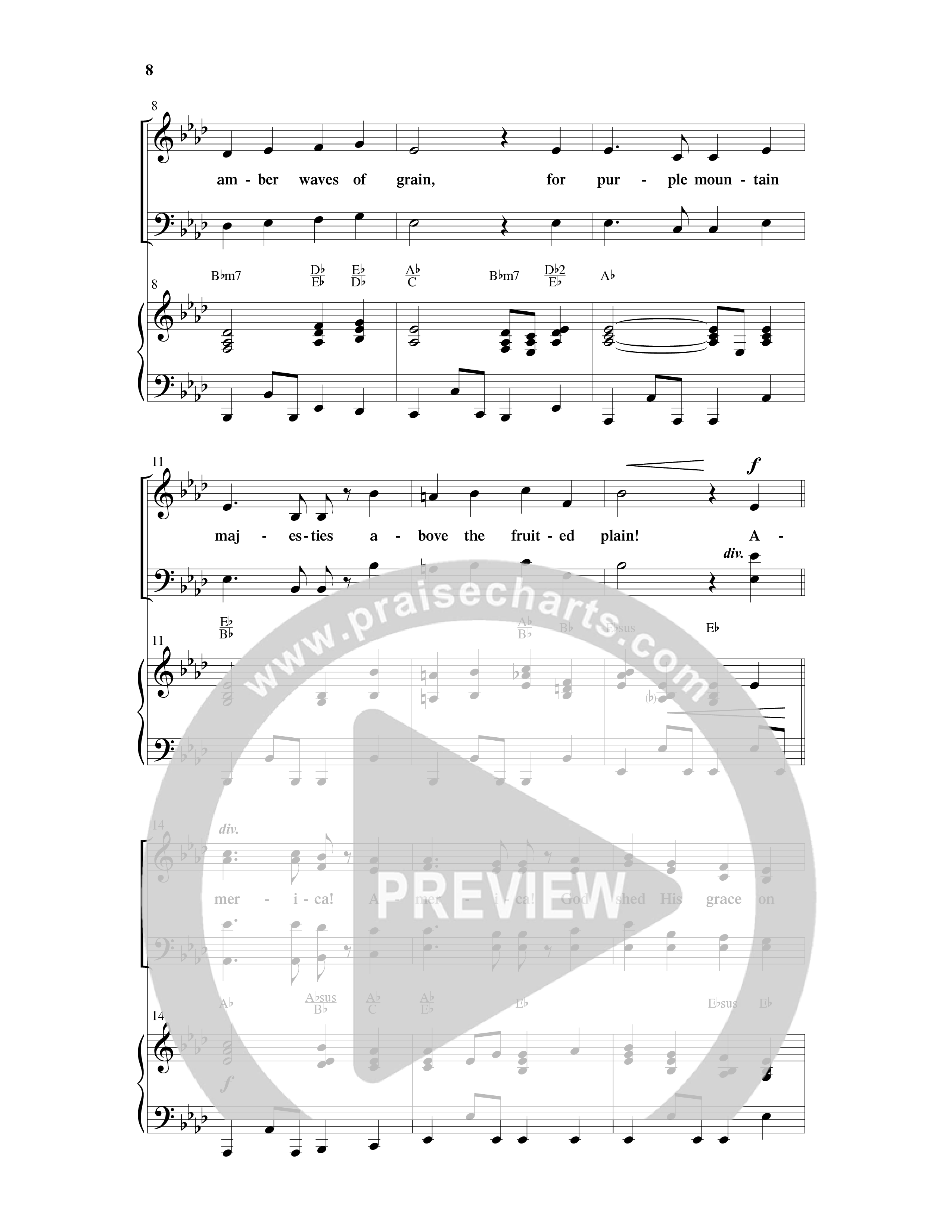 American Dreamers (10 Song Choral Collection) Song 2 (Piano SATB) (Arr. Tony Wood / Arr. Cliff Duren)