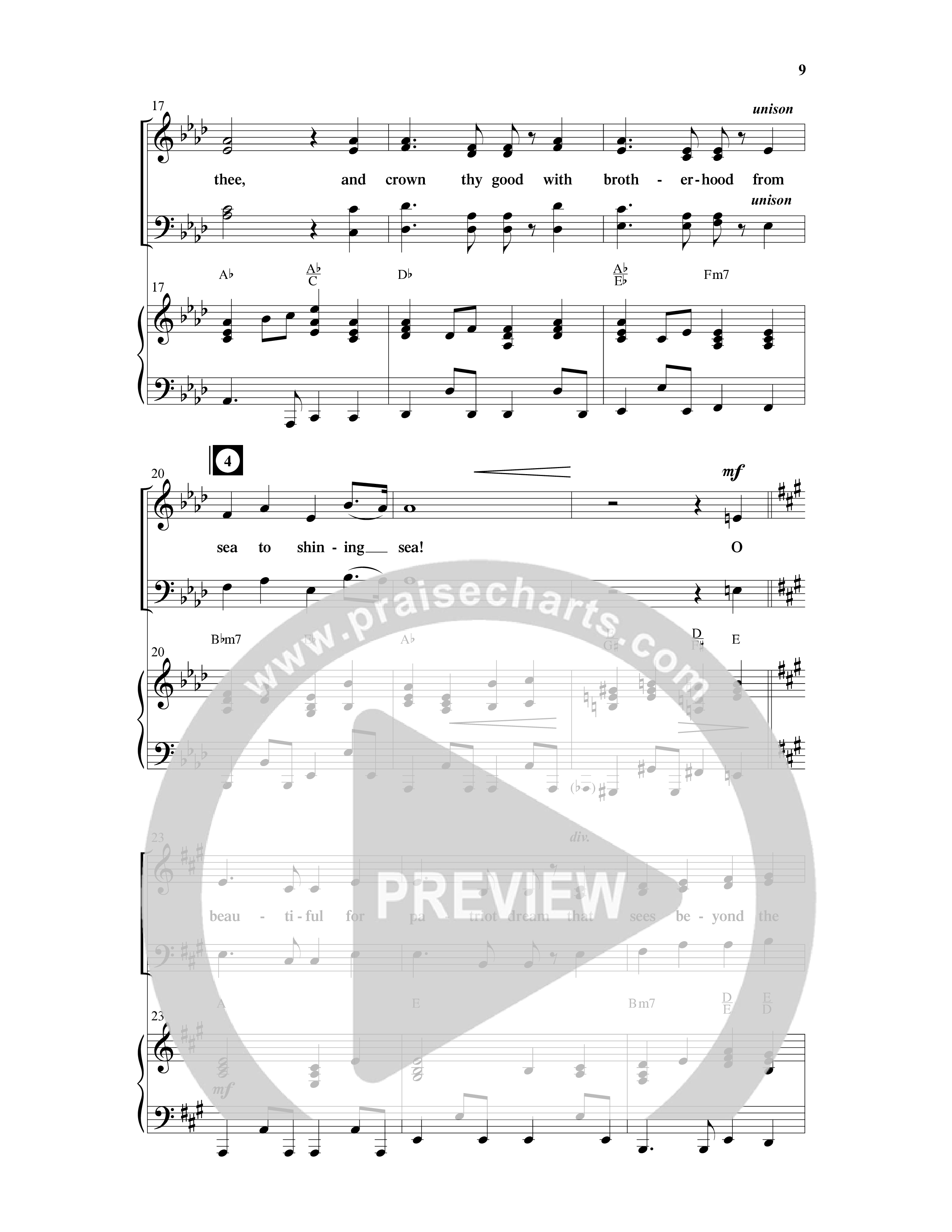 American Dreamers (10 Song Choral Collection) Song 2 (Piano SATB) (Arr. Tony Wood / Arr. Cliff Duren)