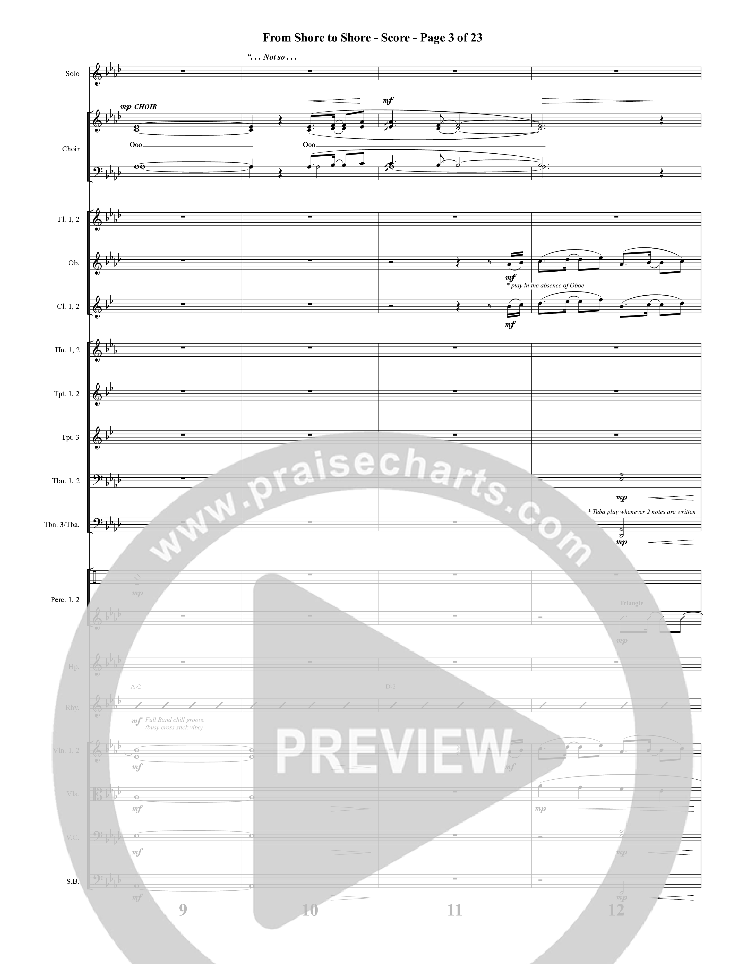 American Dreamers (10 Song Choral Collection) Song 3 (Orchestration) (Arr. Tony Wood / Arr. Cliff Duren)