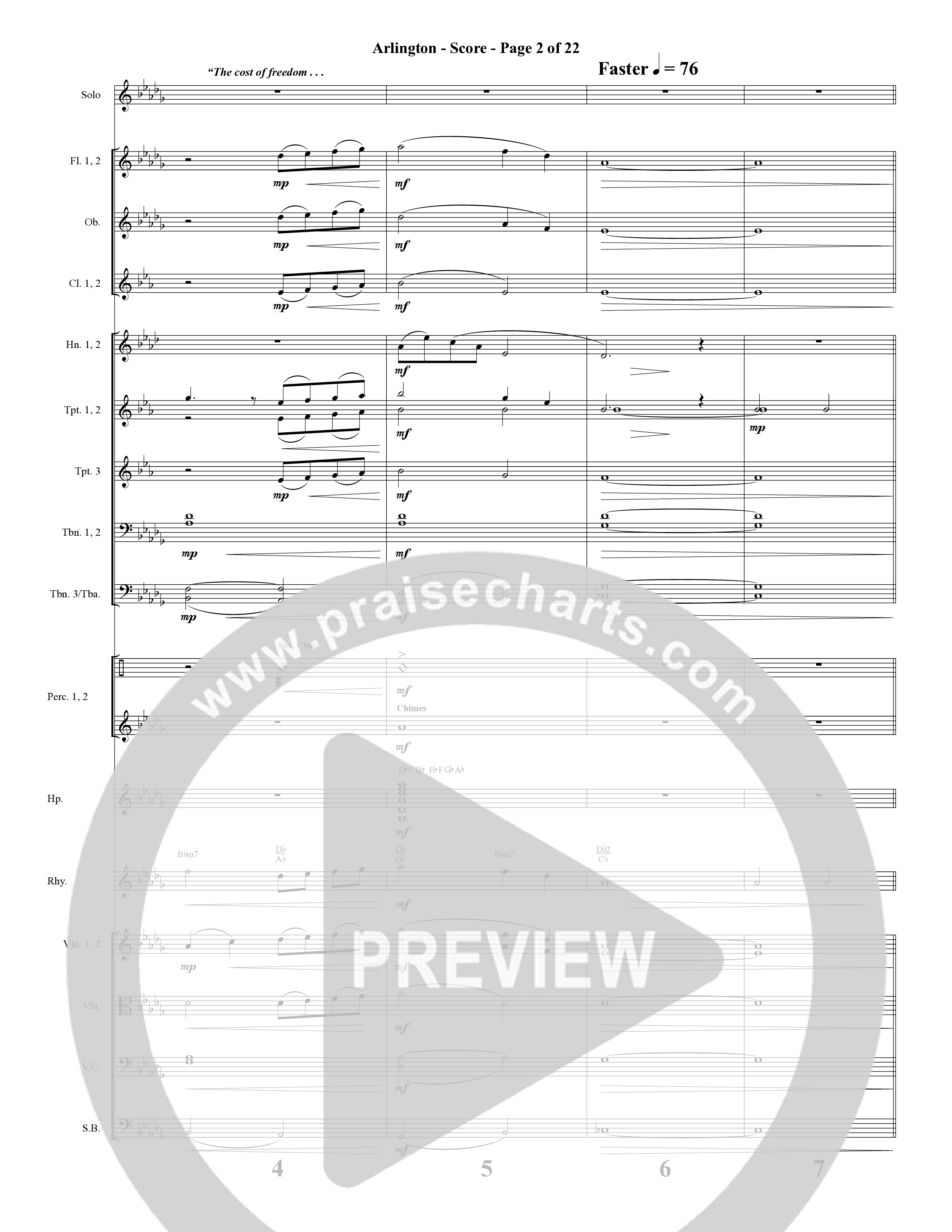 American Dreamers (10 Song Choral Collection) Song 4 (Orchestration) (Arr. Tony Wood / Arr. Cliff Duren)