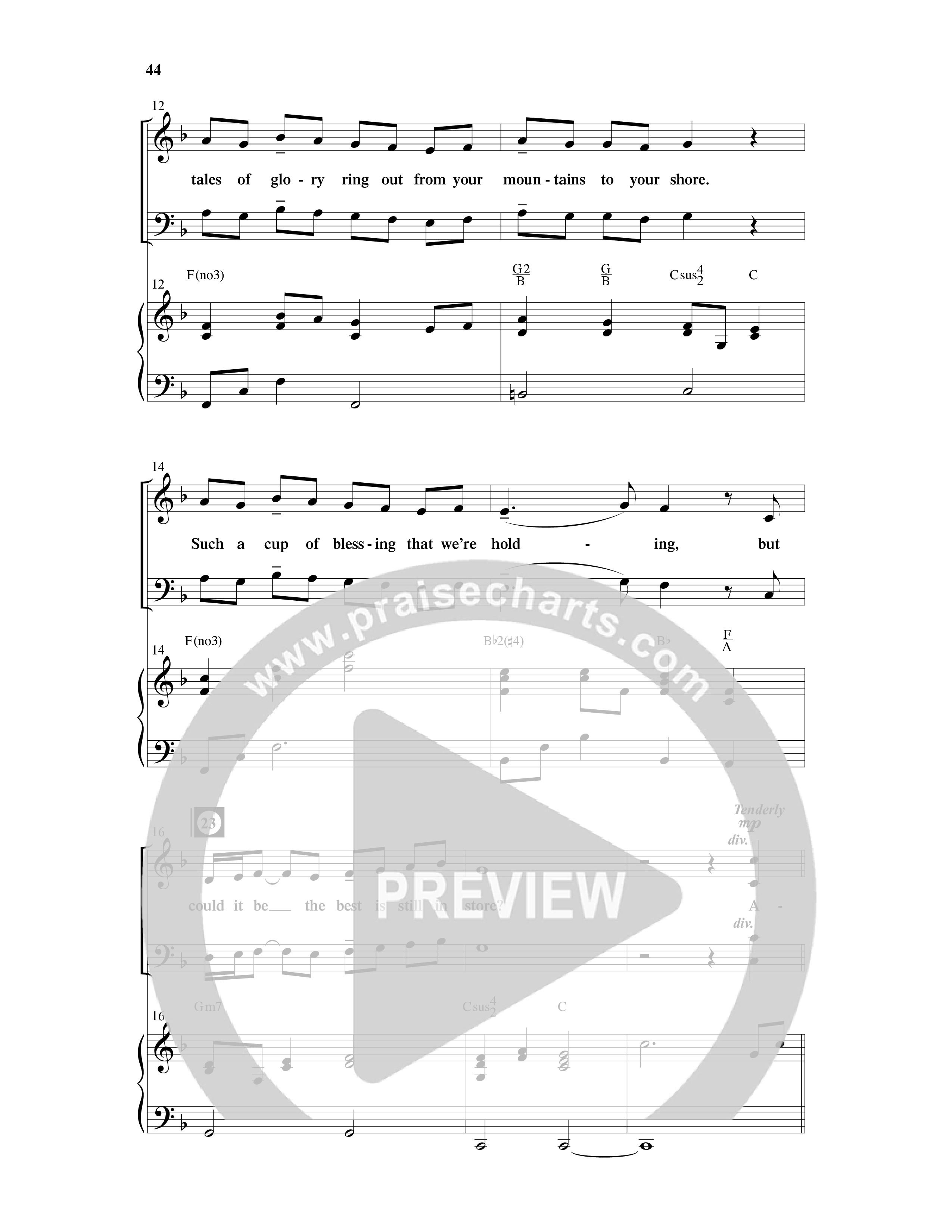 American Dreamers (10 Song Choral Collection) Song 5 (Piano SATB) (Arr. Tony Wood / Arr. Cliff Duren)