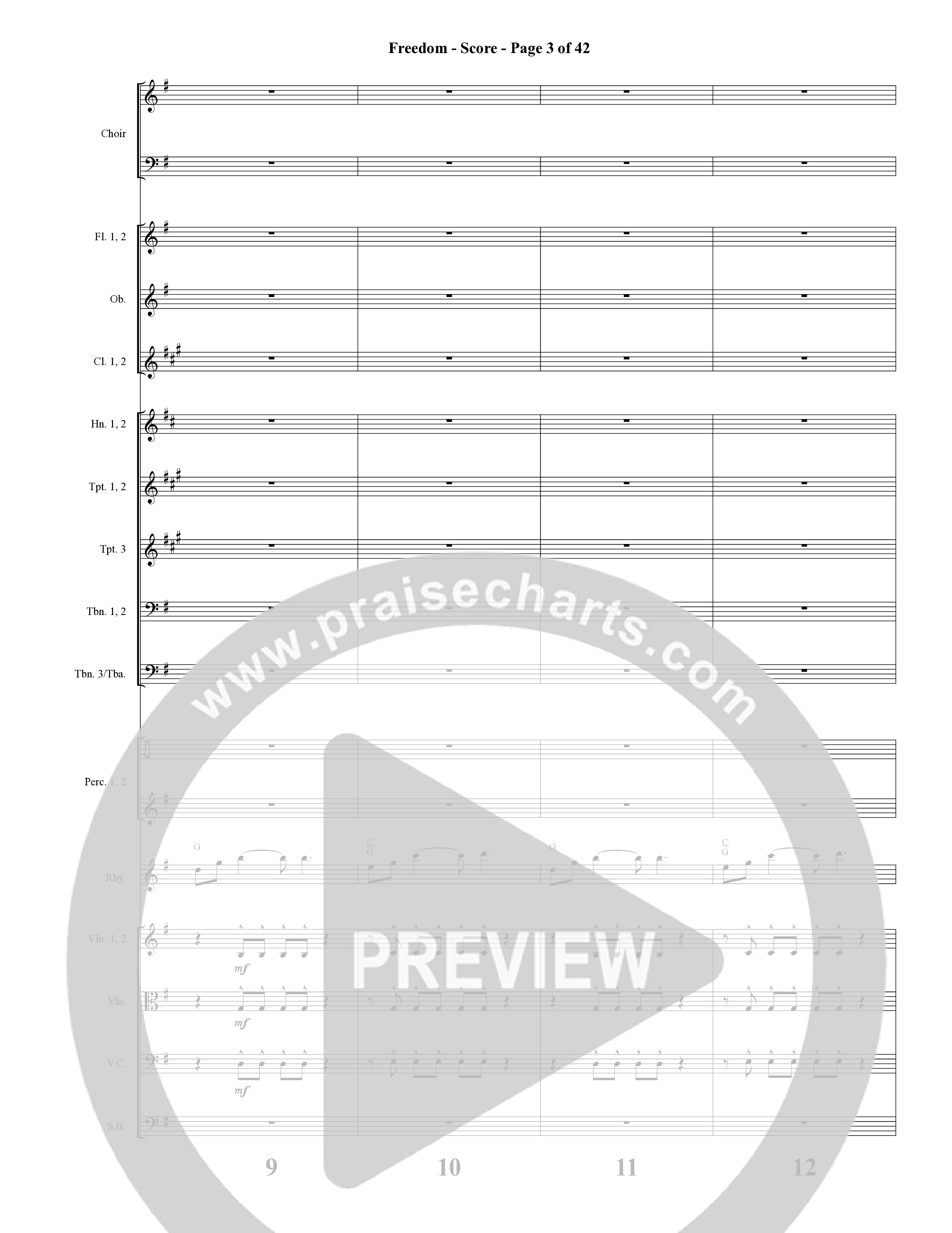 American Dreamers (10 Song Choral Collection) Song 8 (Orchestration) (Arr. Tony Wood / Arr. Cliff Duren)
