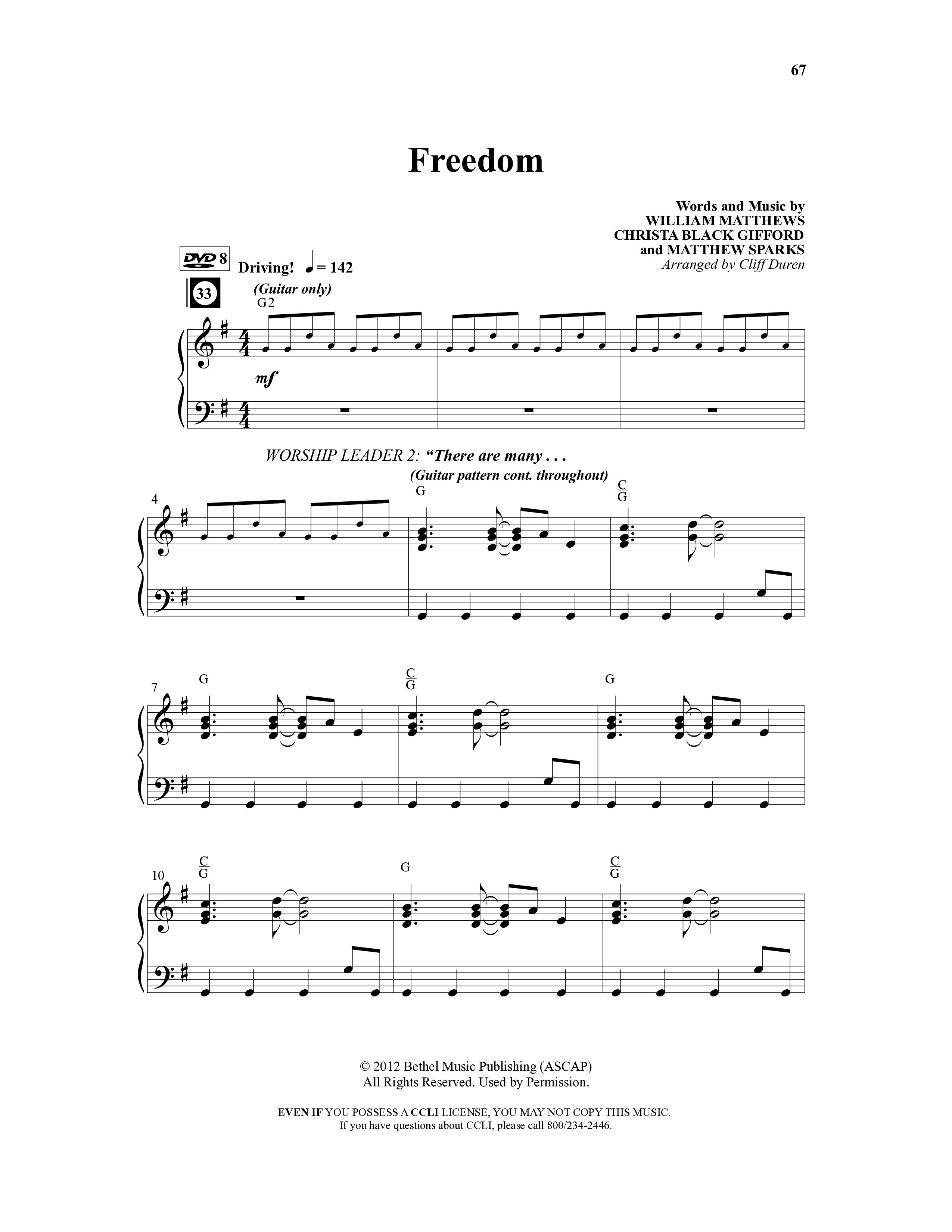 American Dreamers (10 Song Choral Collection) Song 8 (Piano SATB) (Arr. Tony Wood / Arr. Cliff Duren)