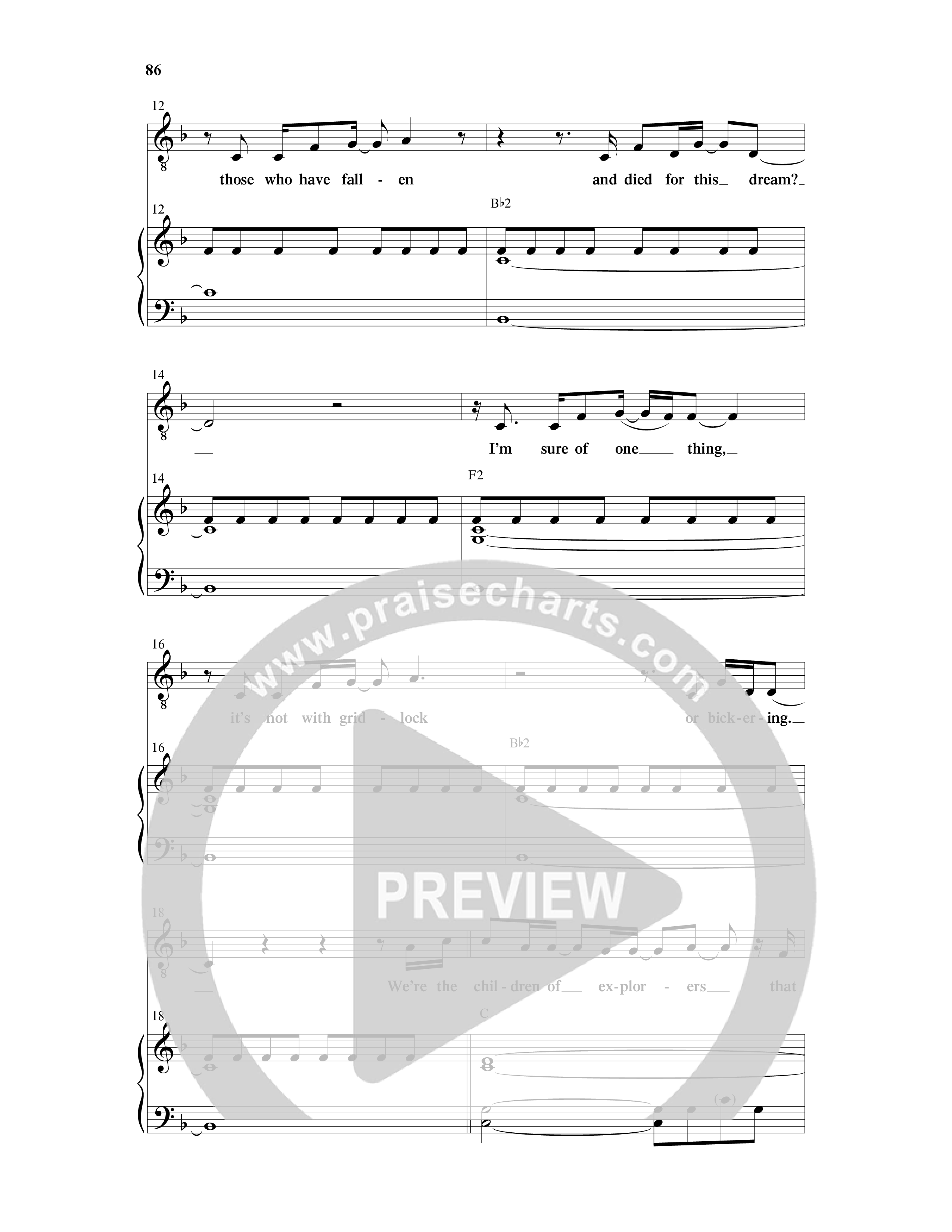 American Dreamers (10 Song Choral Collection) Song 9 (Piano SATB) (Arr. Tony Wood / Arr. Cliff Duren)