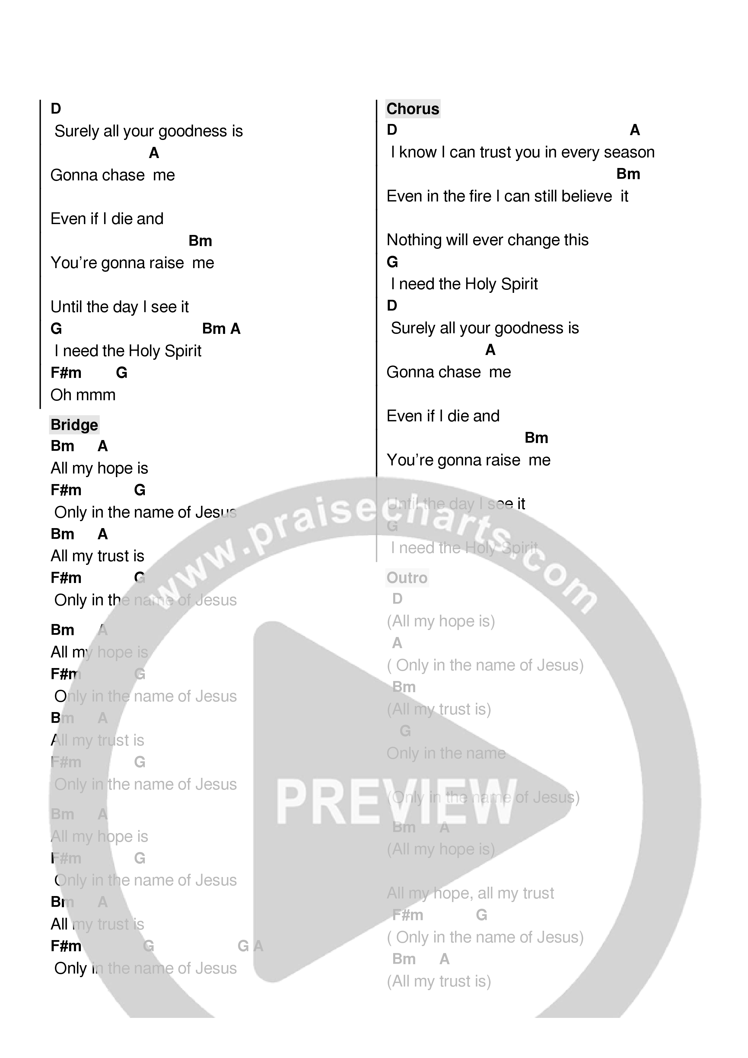 In Every Season Chord Chart (Echo Harbor Worship / Evan Wickham)
