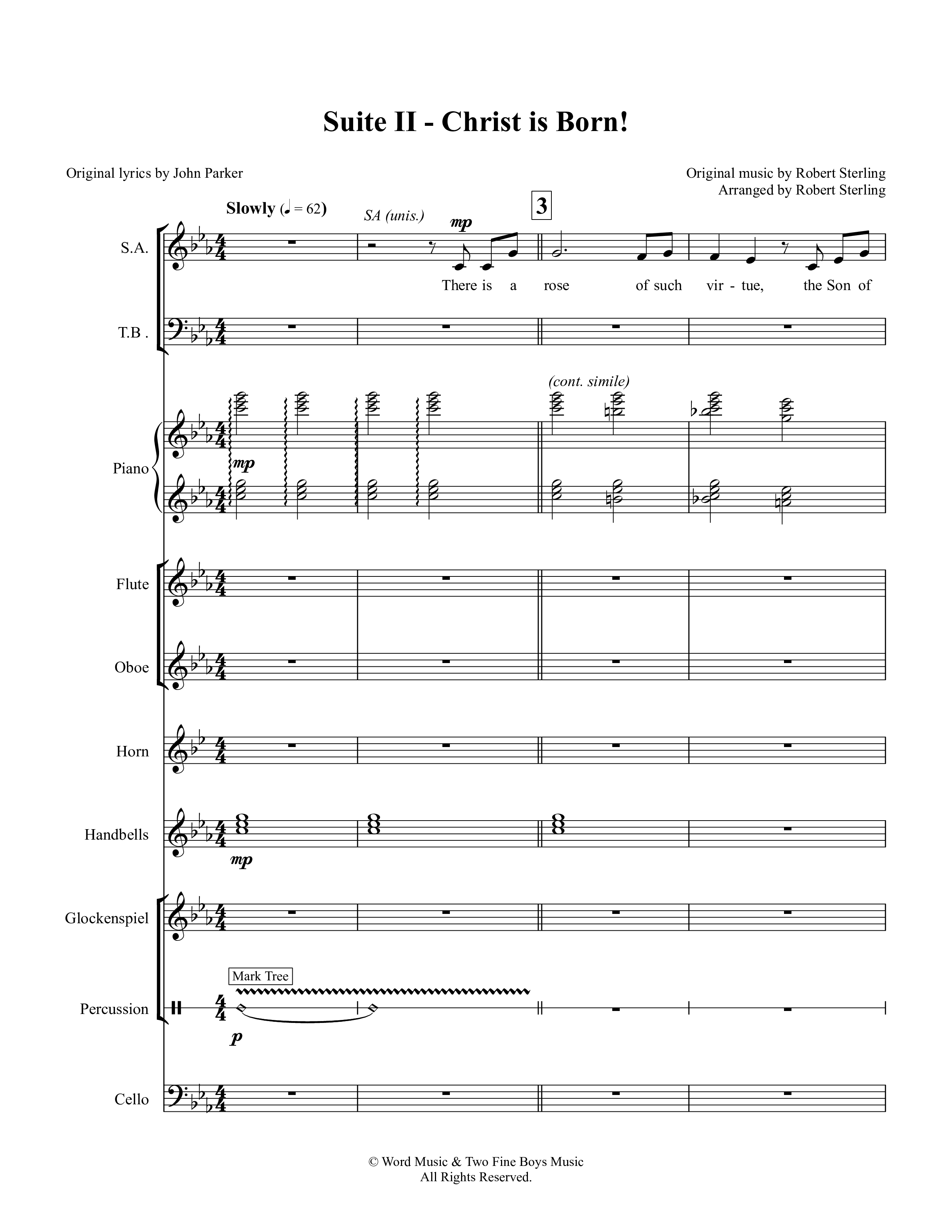 There Is A Rose (5 Song Choral Collection) Song 3 (Orchestration) (Arr. Robert Sterling / Arr. John Parker)